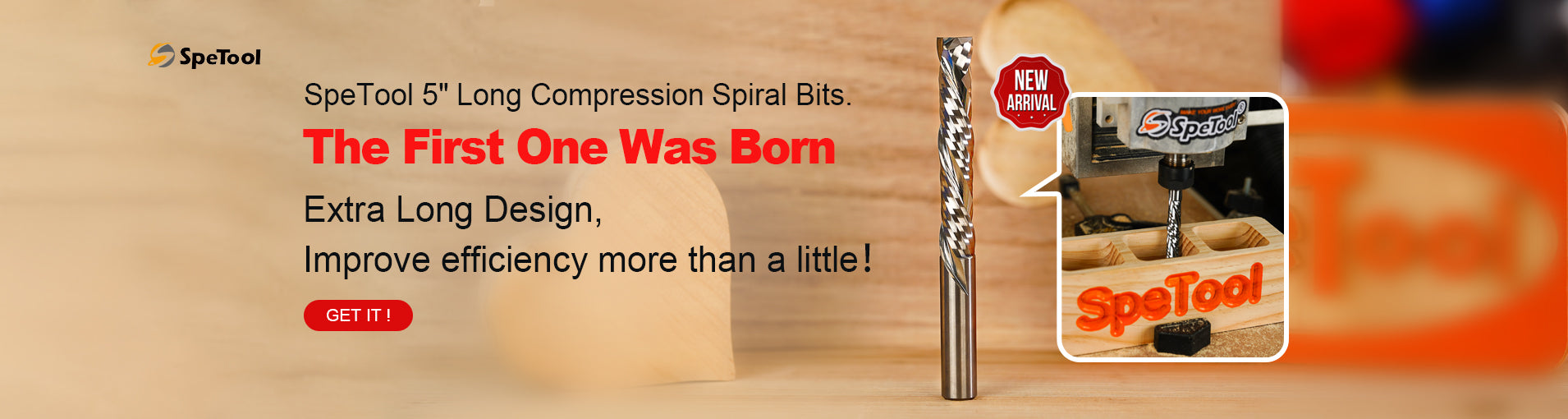 SpeTool Extra long router bits