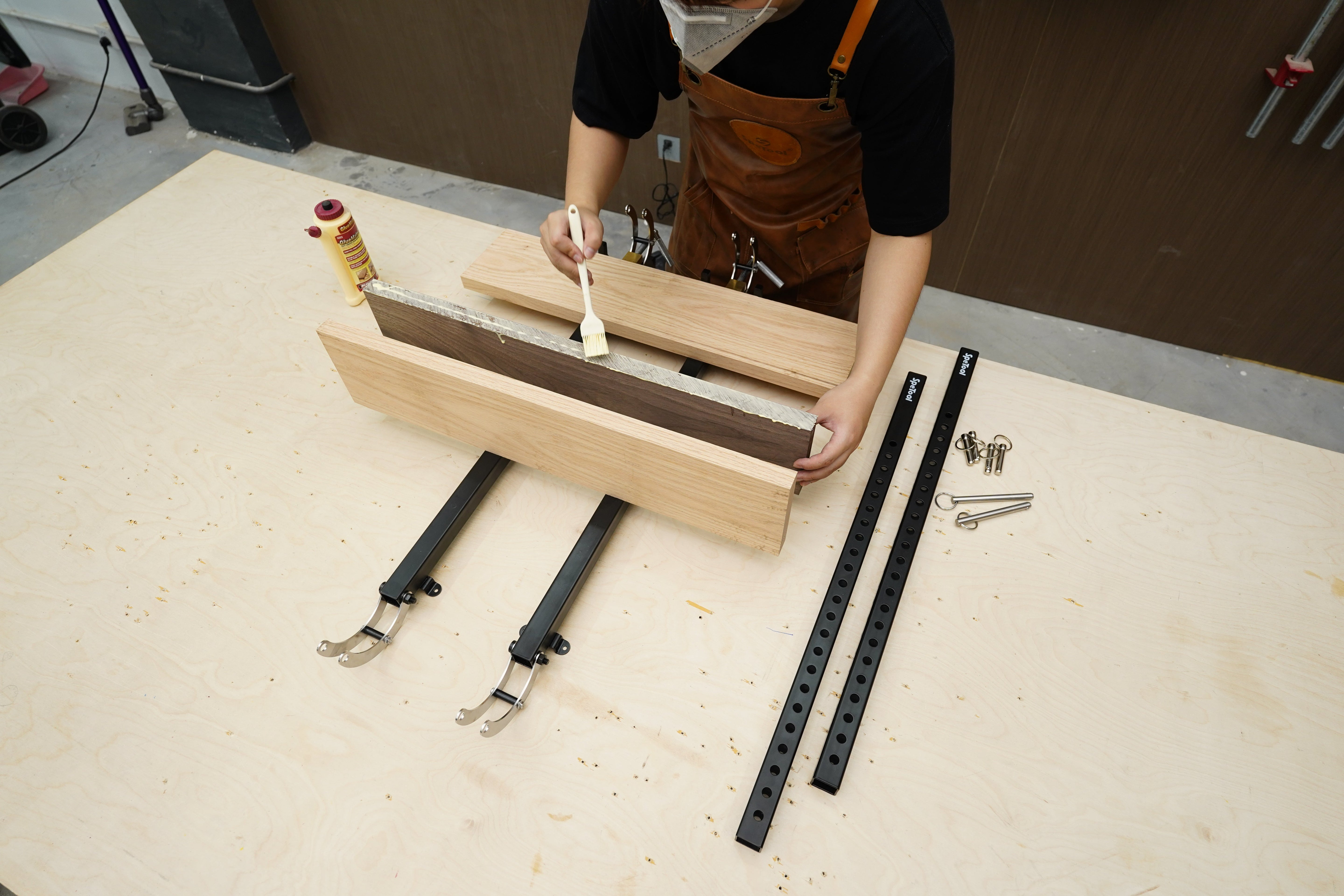 Building a Butcher Block Countertop? You Need These 4-Way Clamps