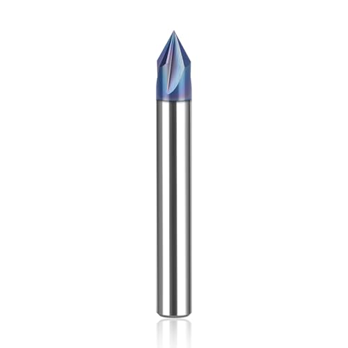 SpeTool W06006 SPE-X Extra Tool Life Coated Solid Carbide V Groove 60 Deg 1/4" Dia x 1/4" Shank x 2" Long 4 Flute Router Bit