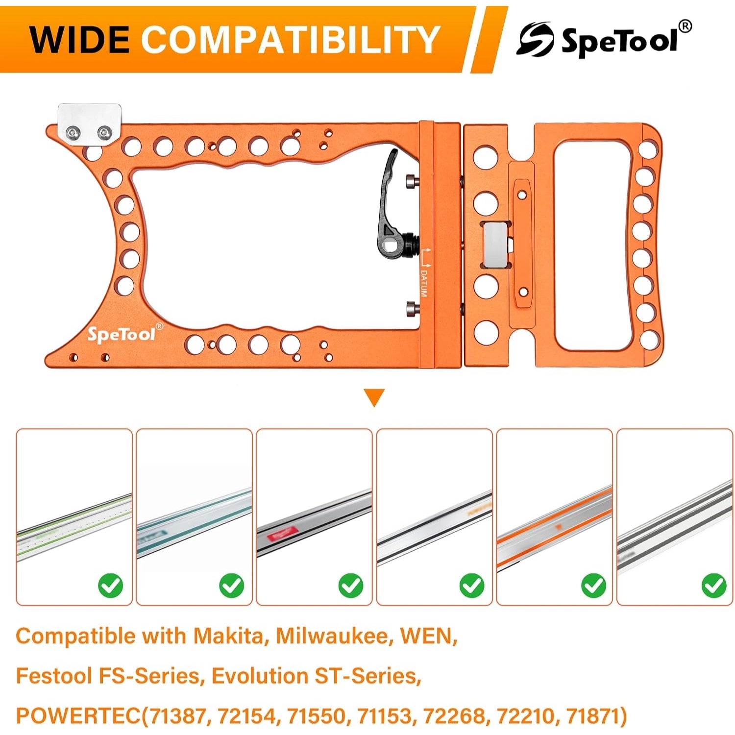 90° Precision Track Saw Square Rail Guide SpeTool