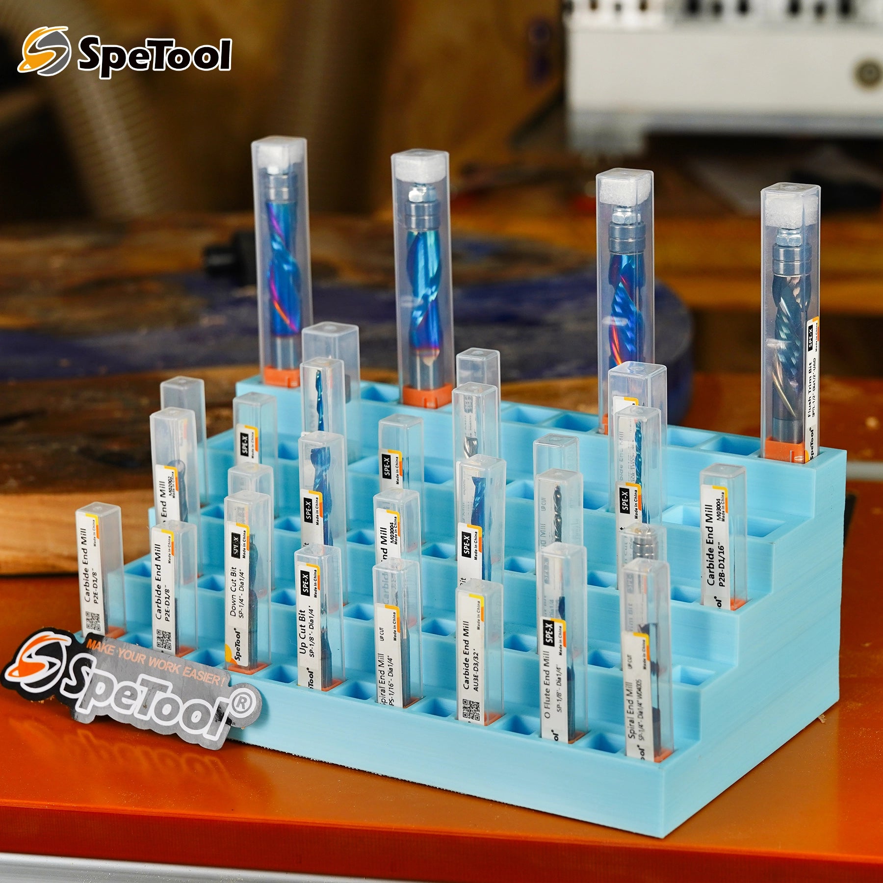 3D printed router bit holder -Square hole | SpeTool