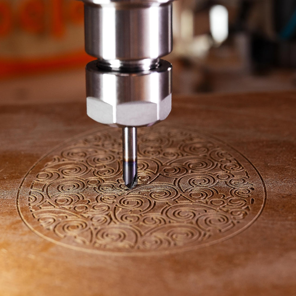 SpeTool Engraving Cutter Chamfer Cutter 4 mm and 6 mm Shank 60 Degree and 90 Degree V Groove Cutter Solid Carbide 3 Flutes Engraving Cutter CNC Wood Cutter End Mill Cutter for Router with TiAlN