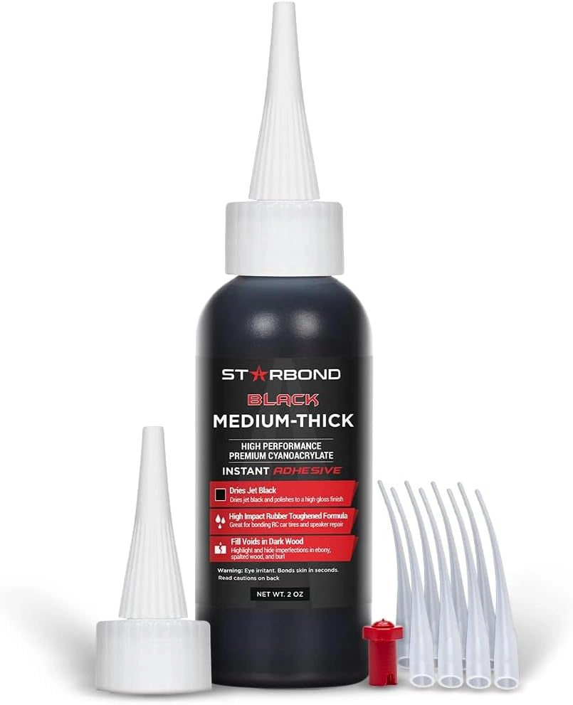 Starbond Black Medium-Thick CA Glue (Premium Cyanoacrylate Super