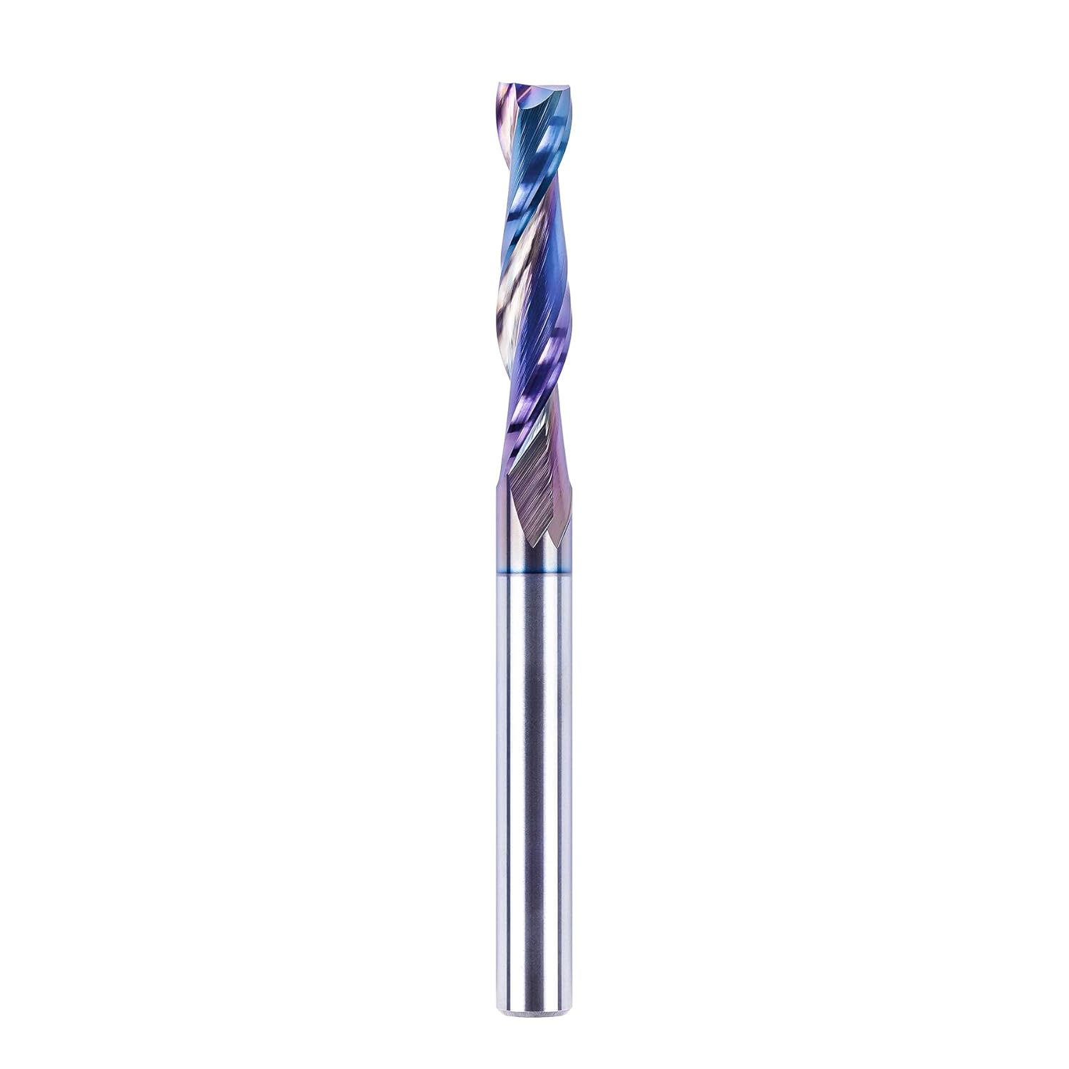 SpeTool W04014 SPE-X Extra Tool Life Coated SC Spiral Plunge 1/4" Dia x 1/4" Shank x 1-1/4" Cutting Length 3" Extra Long 2 Flute Up-Cut Router Bit