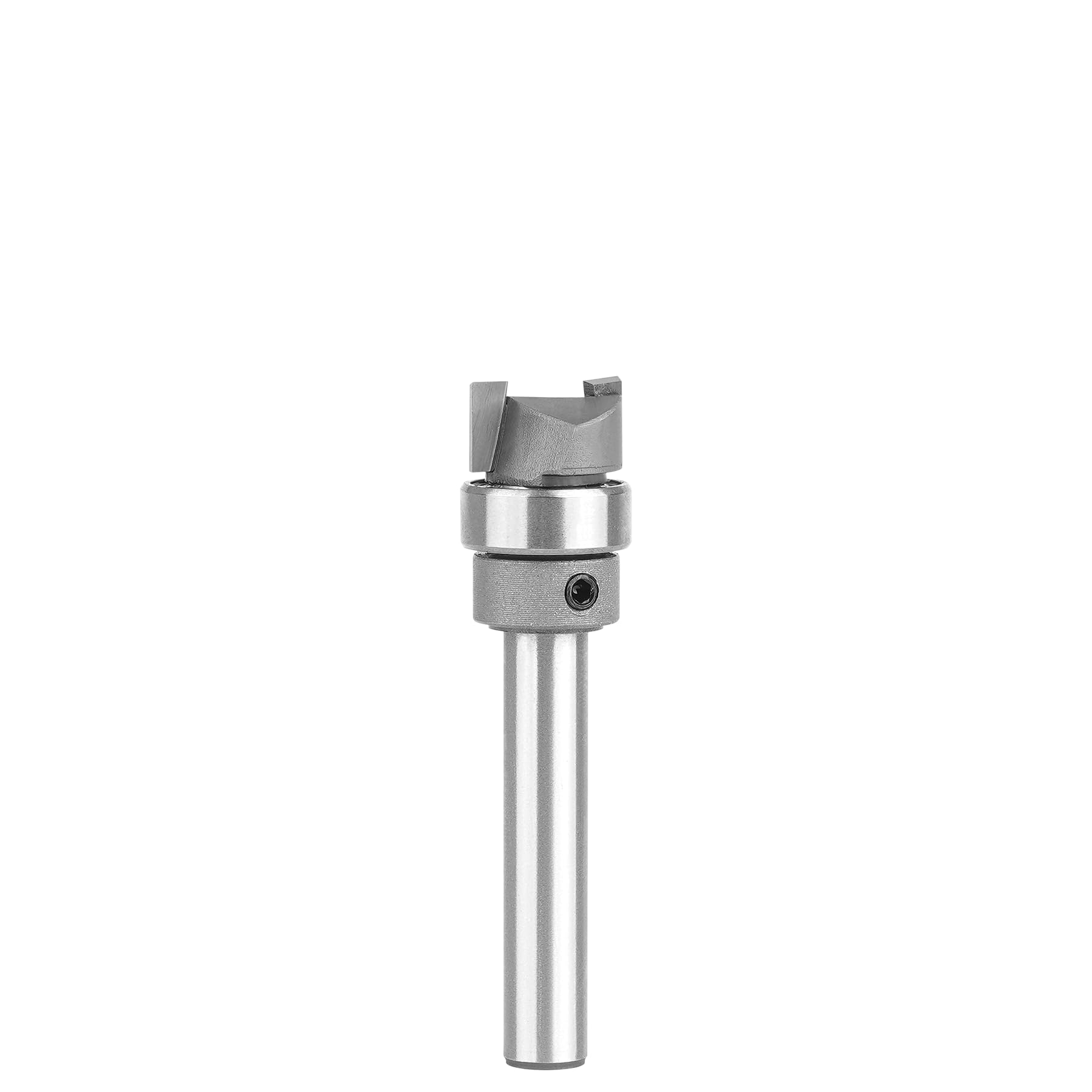 SpeTool UK W07043 Top Bearing Carbide Pattern Flush Trim 1/2" Dia x 1/4" Shank x 1/4" Cutting Length x 2" Overall Long Template Router Bit