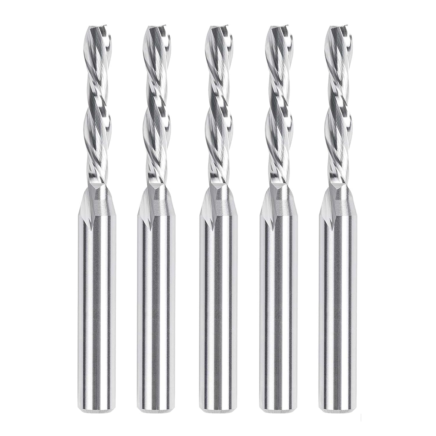 SpeTool CA W04035 SC Spiral Plunge 3/16" Dia x 1/4" Shank x 1" Cutting Length x 2-1/2" Long 2 Flute Down-Cut Router Bit