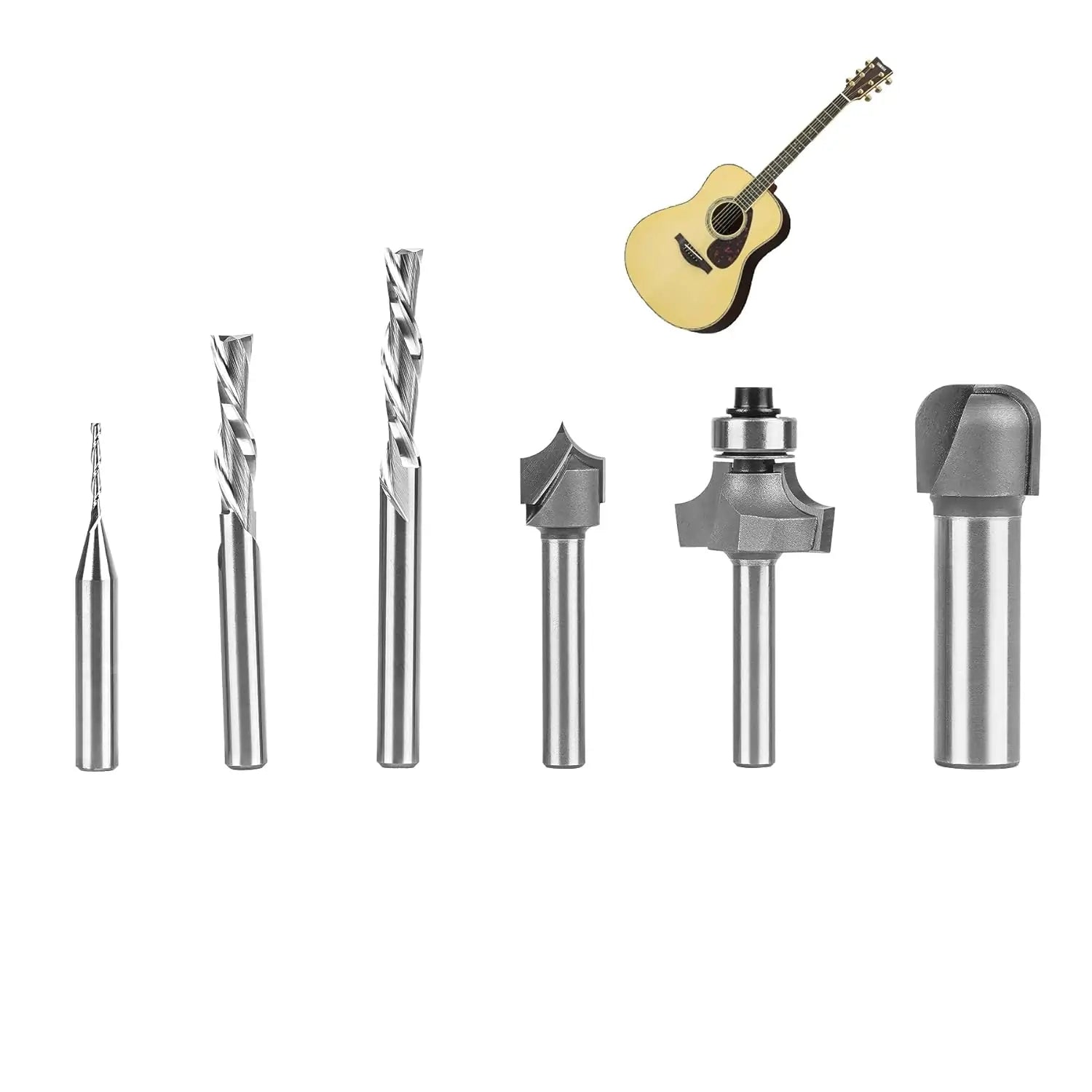 6 Pc Electric Guitar Making Router Bit Set 1 4 1 2 Shank SpeTool 6-pc-electric-guitar-making-router-bit-set-1-4-1-2-shank-spetool