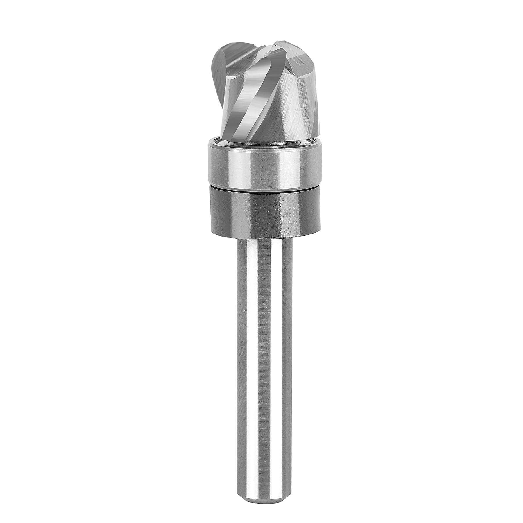 SpeTool EU W08502 Bowl & Tray Cutter Hollow Cove Cutter 8 mm Shank Tray Template Cutter Bit Model Groove Cutter 12 mm Cutting Diameter 3 Flute Radius 3 mm Cutter for Router for Woodworking Tool