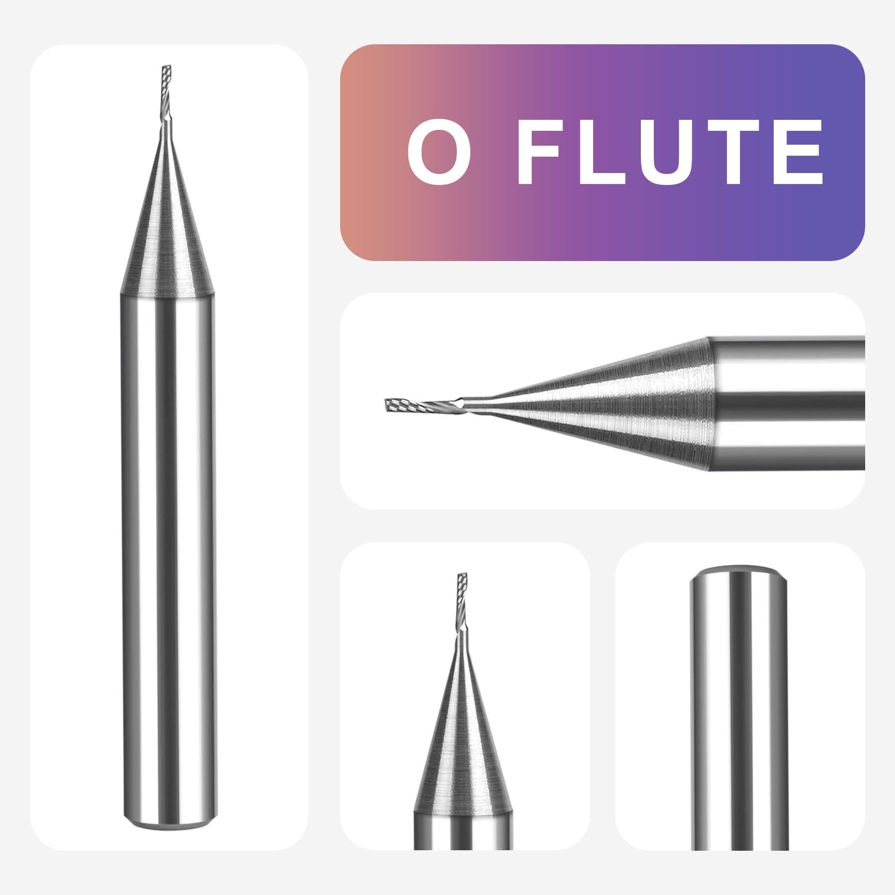 SpeTool CA W03014 SC Spiral O Flute 1/32" Dia x 1/4" Shank x 1/8" Cutting Length x 1-1/2" Long Up-cut Router Bit