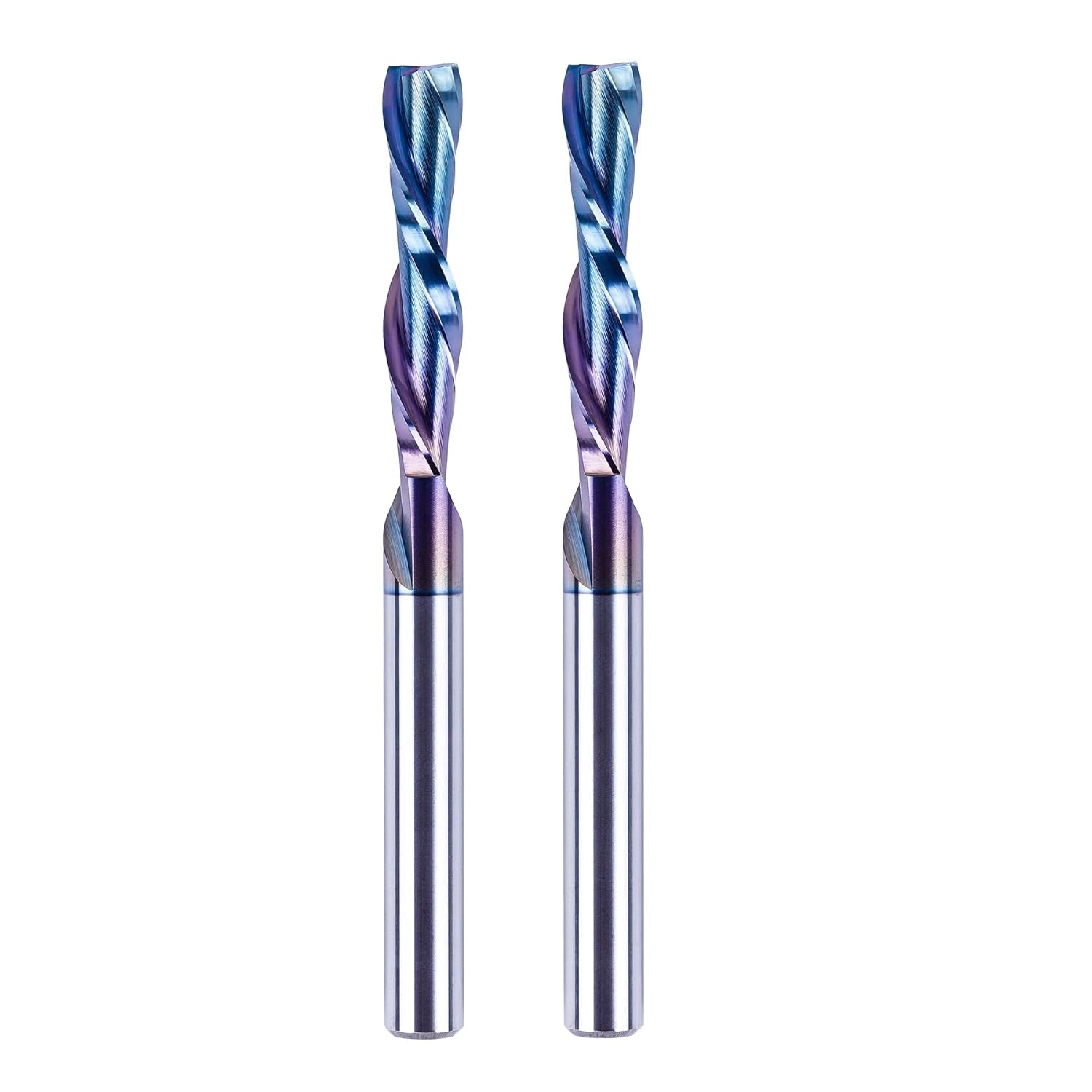 SpeTool W02011 SPE-X Extra Tool Life Coated SC Compression Spiral 1/4" Dia x 1/4" Shank x 1-1/4" Cutting Length x 3" Extra Long 2 Flute Router Bit