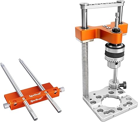 SpeTool S04003 Portable Drill Guide&r S04004 Drill Fence Bundle Set