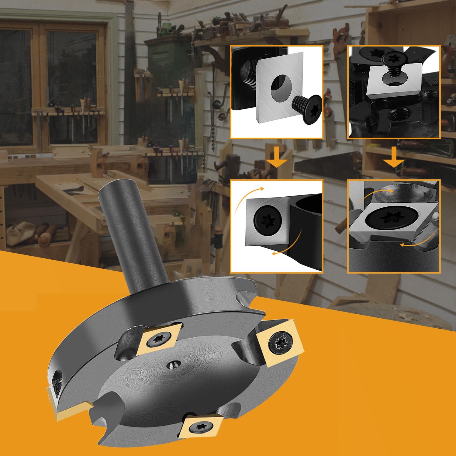 SpeTool EU W05502 ATS Coated 2+2 FLUTES SPOILBOARD 75MM DIA x 12MM SHANK ROUTER BIT