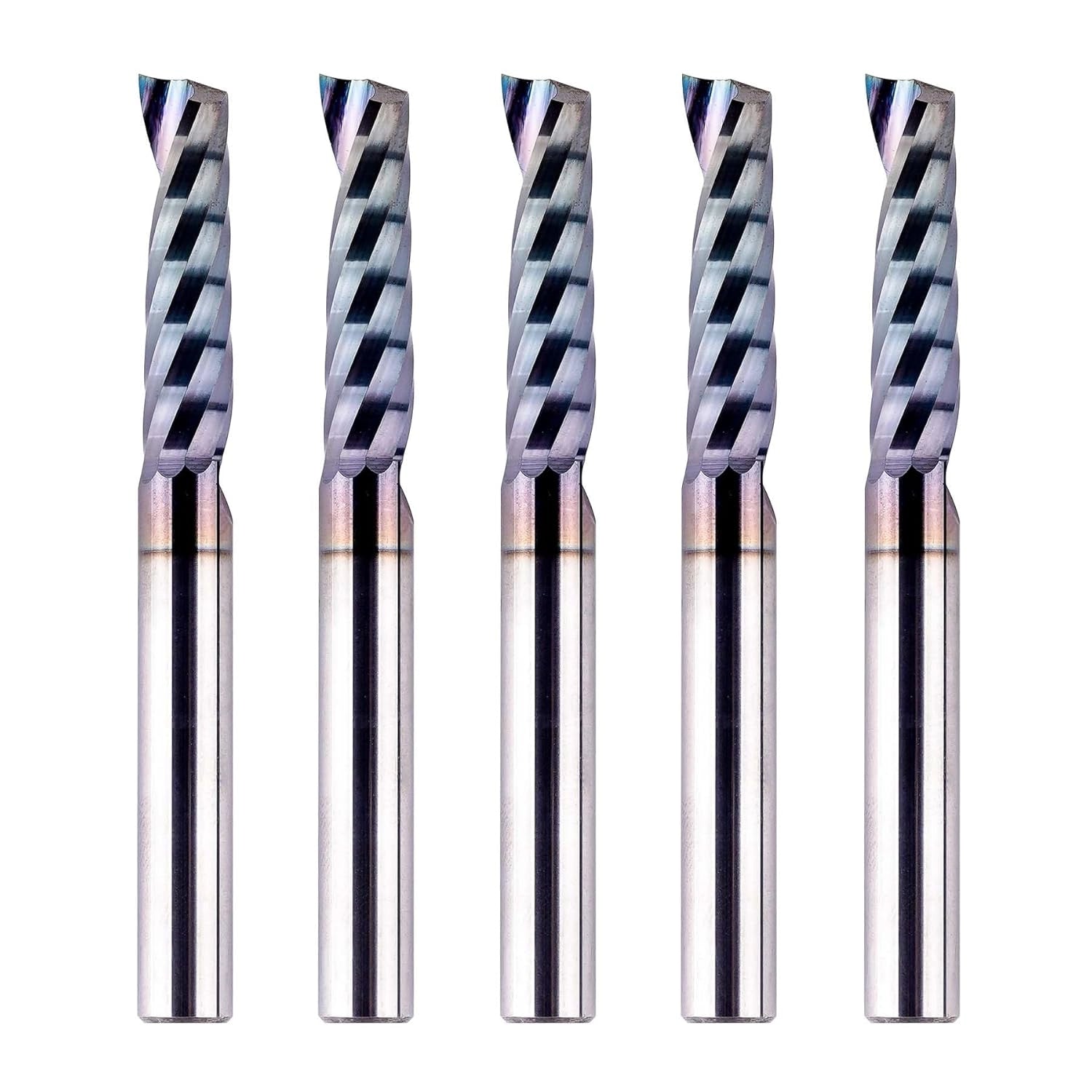 SpeTool CA W03001 SPE-X Extra Tool Life Coated SC Spiral O Flute 1/4" Dia x 1/4" Shank x 1" Cutting Length x 2-1/2" Long Up-cut Router Bit