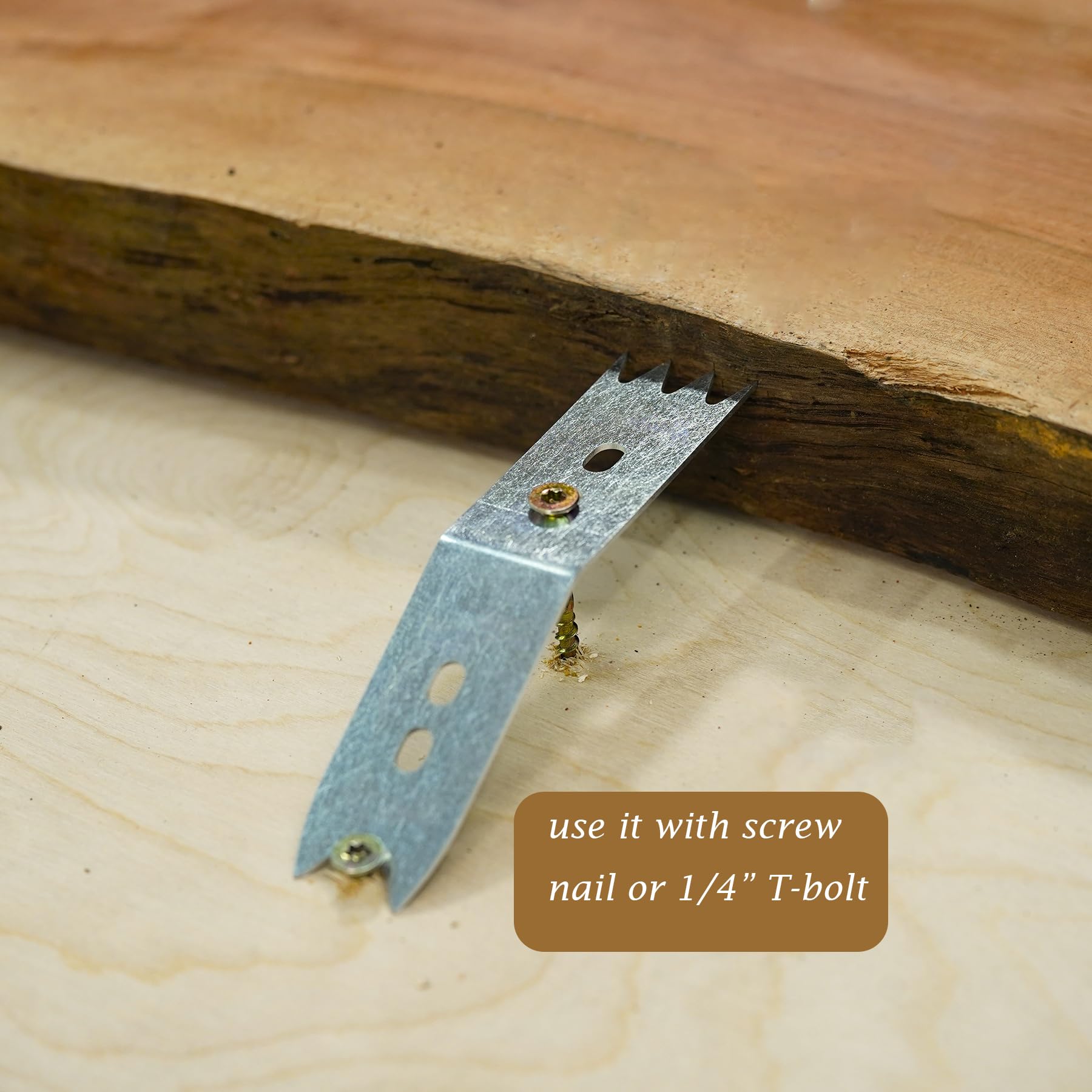 SpeTool CA O05004 4PCS Slab Clamping Dogs for Woodworking, Wood Board Fixing Clamp, Fastening Plate Clamp Tool for Accurate Positioning