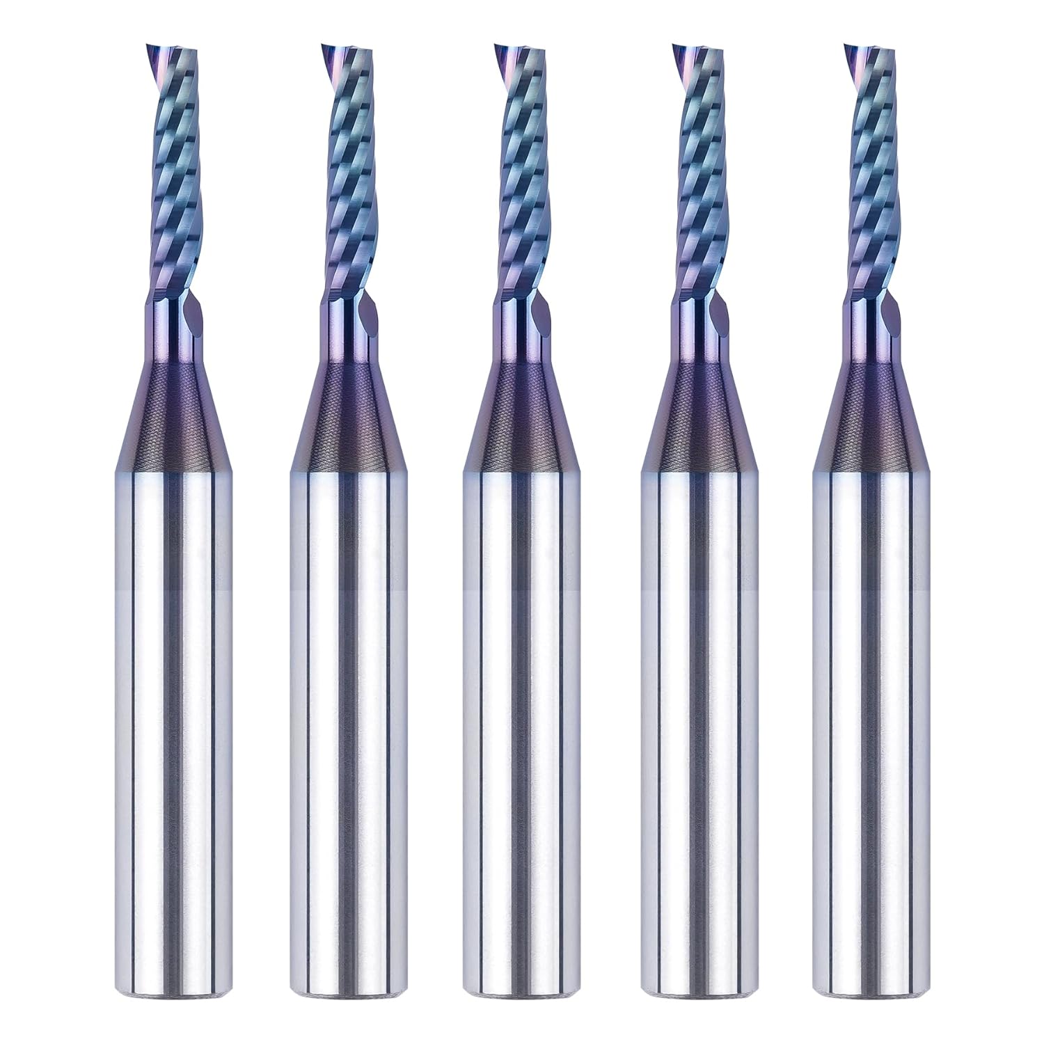 SpeTool W03005 SPE-X Extra Tool Life Coated SC Spiral O Flute 1/8" Dia x 1/4" Shank x 1/2" Cutting Length x 2" Long Up-cut Router Bit