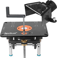 SpeTool P01002 Router Lift &P01003 Router Table Plate Dust Hood Bundle Set