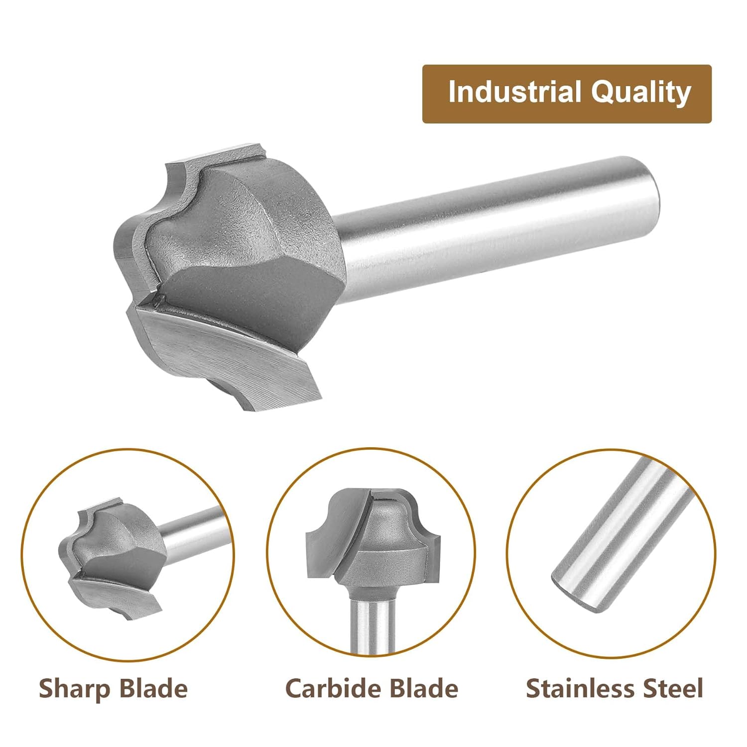SpeTool UK W08010 Juice Groove Router Bits 1/8" Radius 1/4" Shank