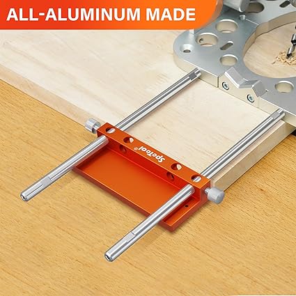 SpeTool Drill Fence for S04004 Portable Drill Guide, All-aluminum Made Edge Cutting Guide for Drilling Row Holes