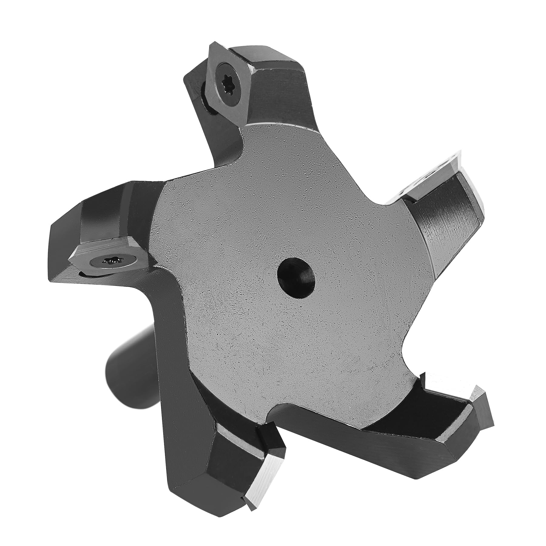 SpeTool W05014 Slab Flattening Router Bit 1/2" Shank 3-1/4" Cutting Diamter 5 Wings Insert Carbide Spoilboard Surfacing Planing Router Bit CNC Planer Woodworking