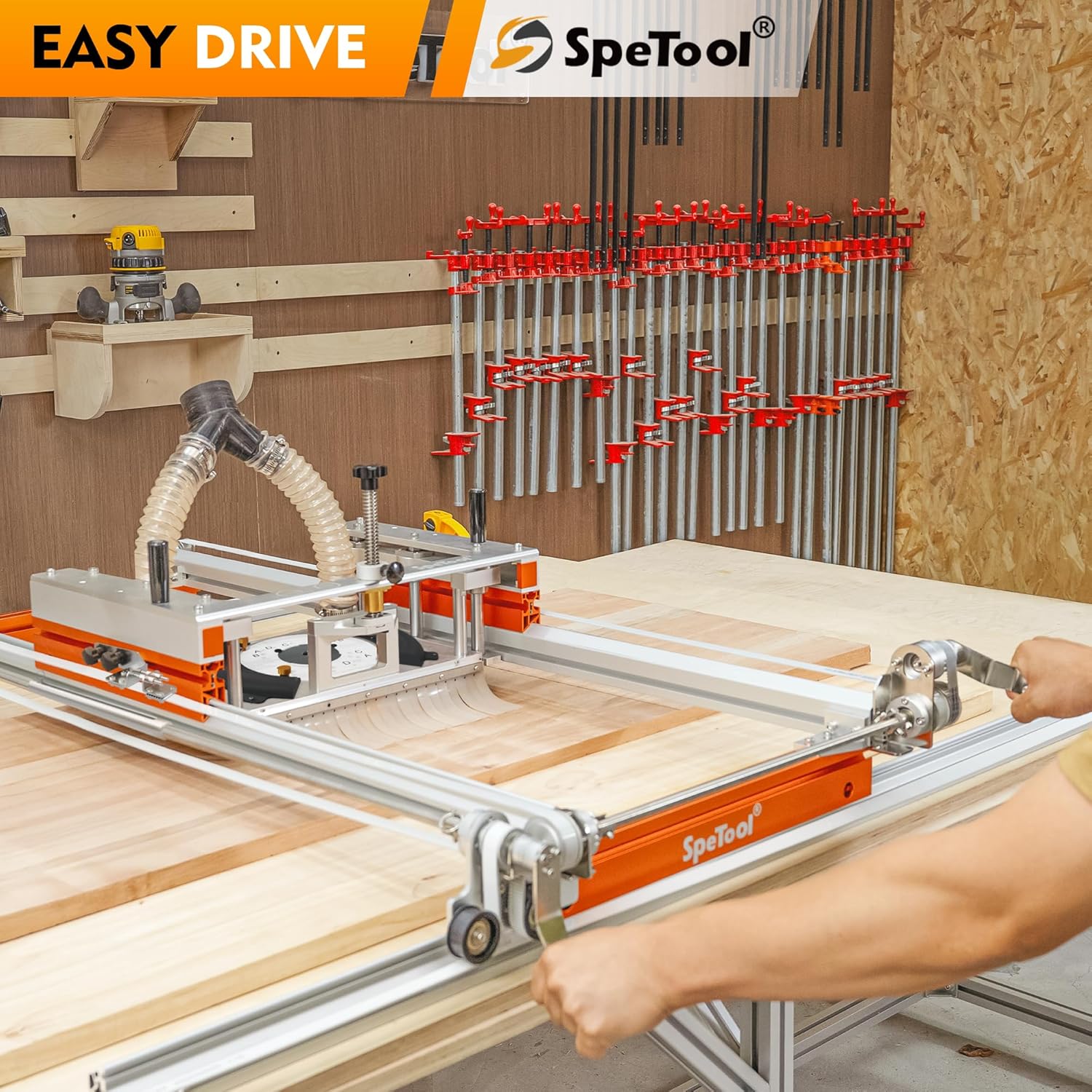 SpeTool CA S03004 Easy Manual Driver PRO for SpeTool Slab Flattening Mill