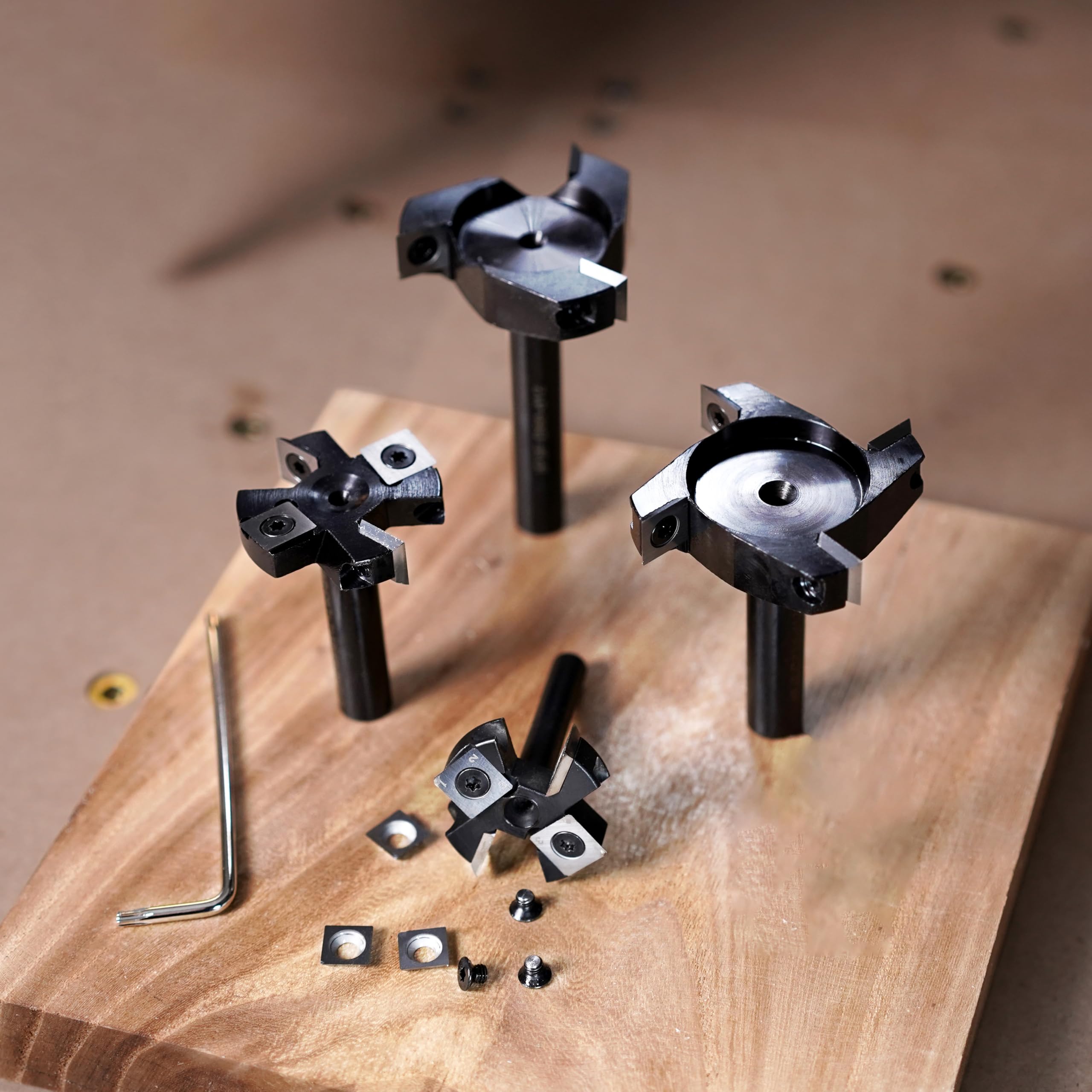 SpeTool EU W05503 3 FLUTES SPOILBOARD 38.1MM DIA x 8MM SHANK x 50MM OVL ROUTER BIT