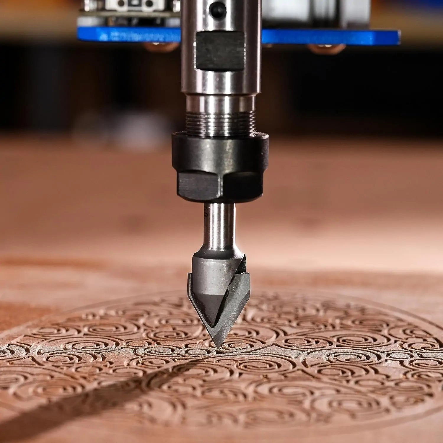 SpeTool EU W06502 Carbide Tipped V Groove 90 Deg 12mm Dia x 6mm Shank x 51mm Long Router Bit