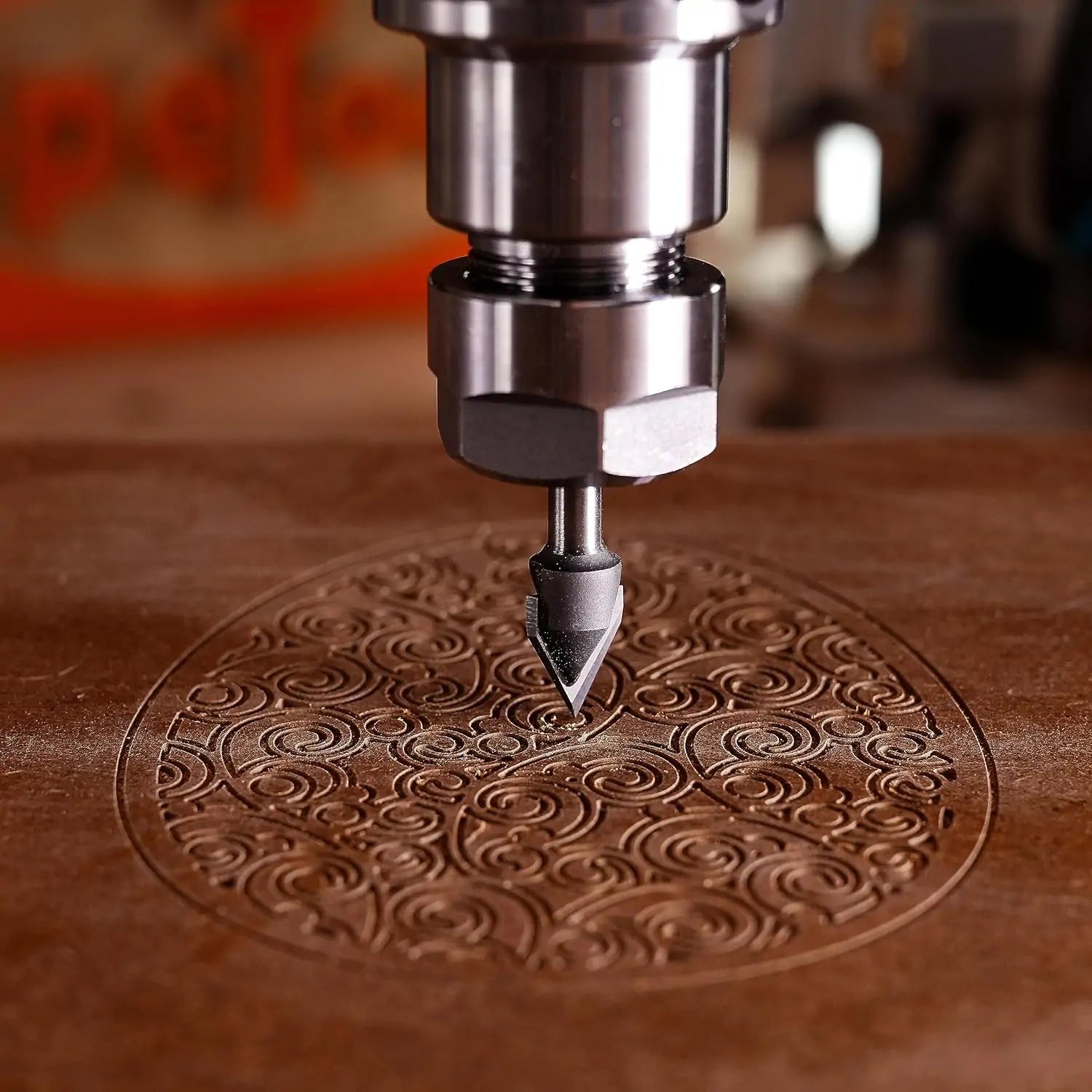 SpeTool EU W06503 Carbide Tipped V Groove 60 Deg 12mm Dia x 8mm Shank x 51mm Long Router Bit