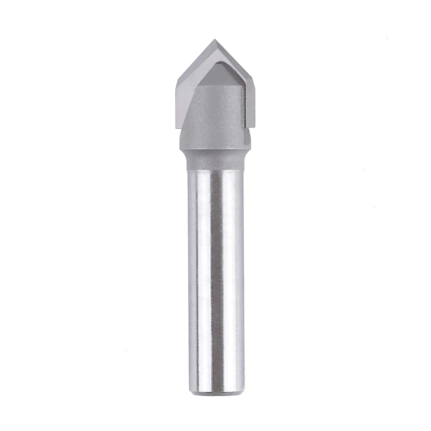 SpeTool EU W06504 Carbide Tipped V Groove 90 Deg 12mm Dia x 8mm Shank x 51mm Long Router Bit