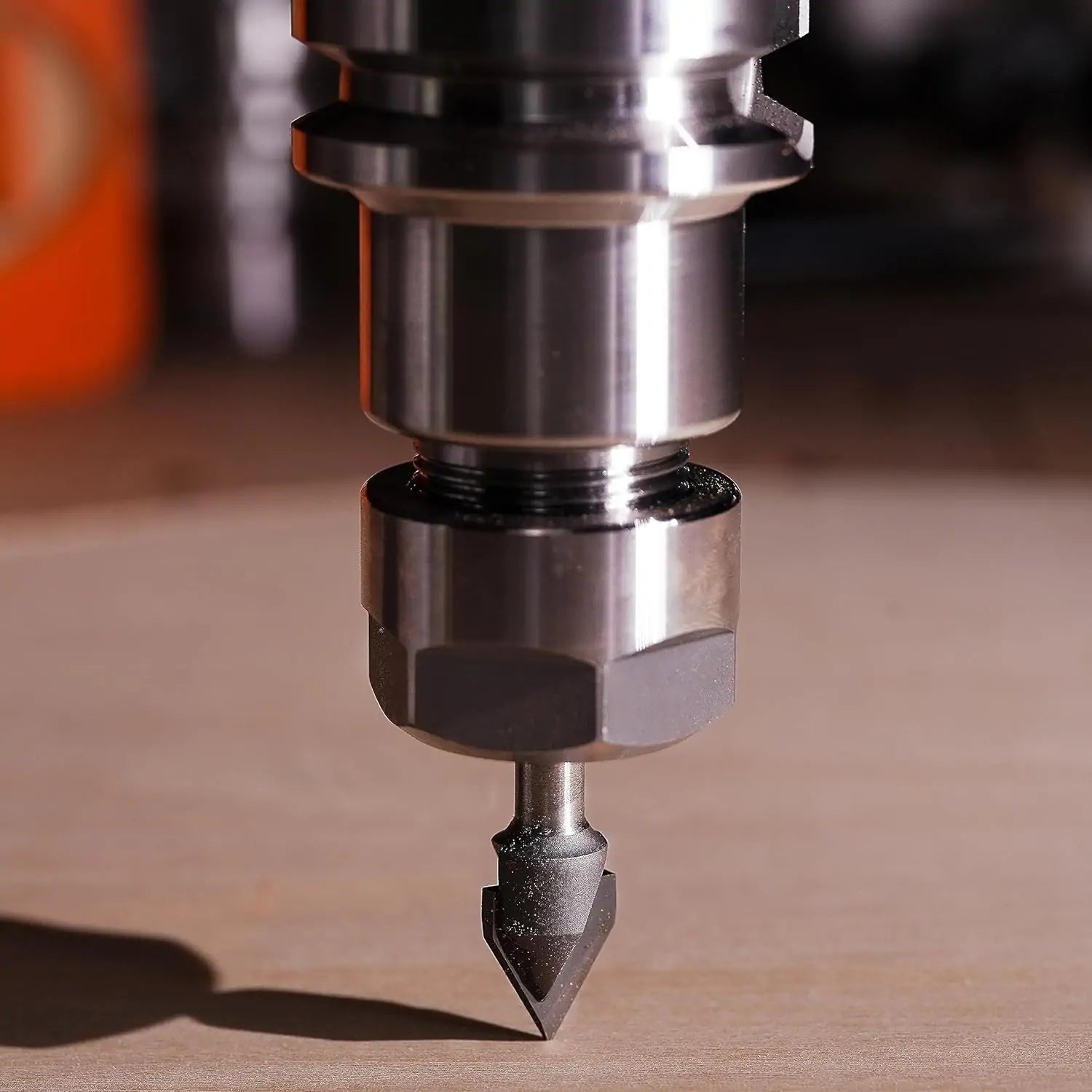 SpeTool EU W06504 Carbide Tipped V Groove 90 Deg 12mm Dia x 8mm Shank x 51mm Long Router Bit