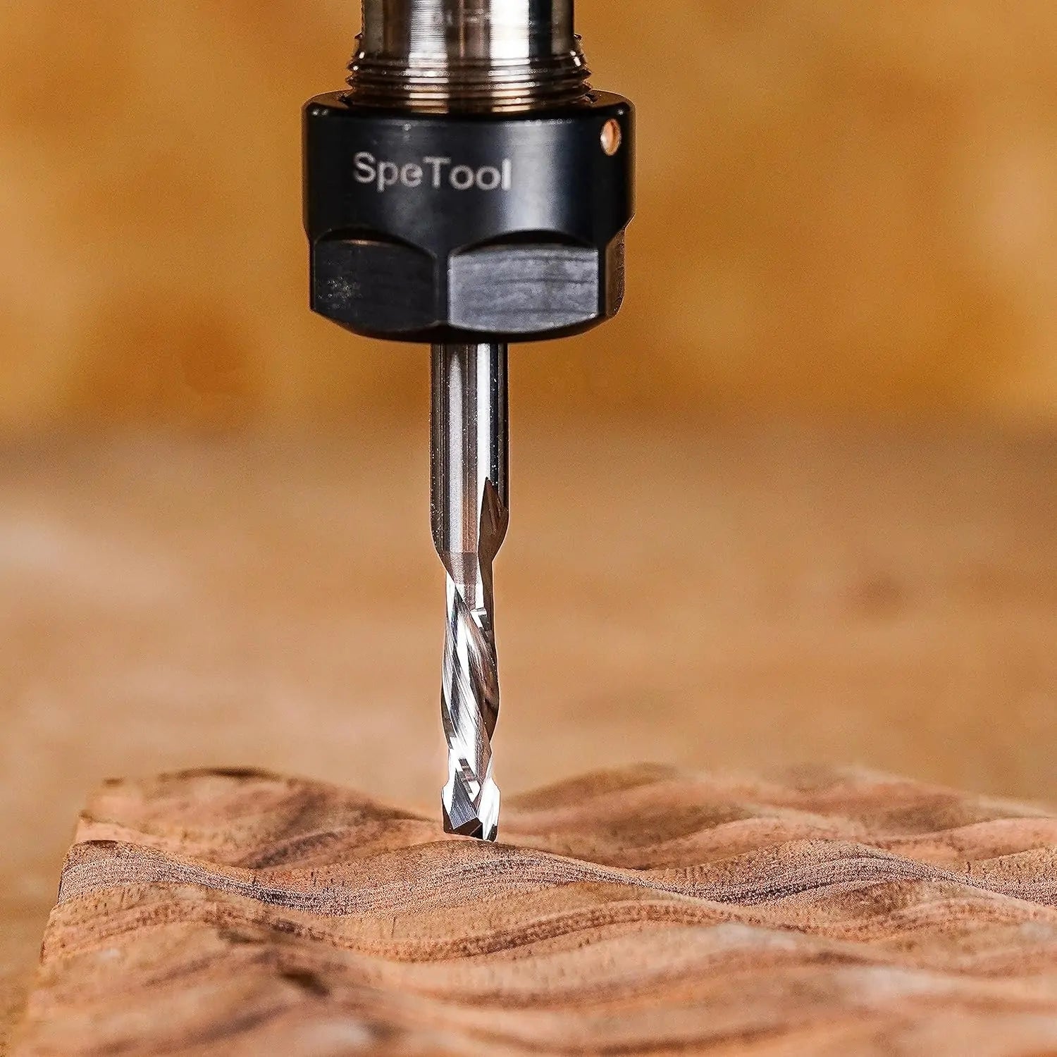 SpeTool EU W02504 COMPRESSION 2 FL 6MM DIA x 24MM CL x 8MM SHANK x 75MM OVL ROUTER BIT