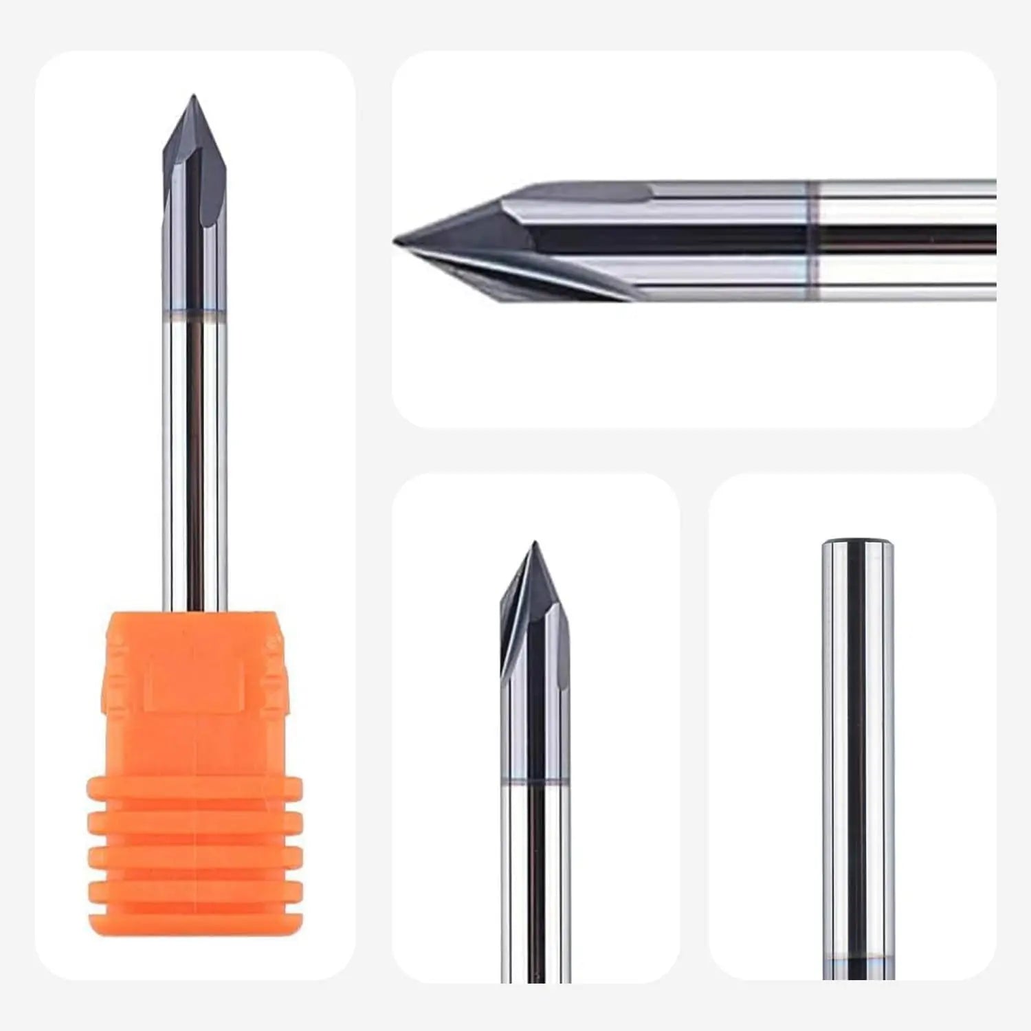 SpeTool UK SC 3 FL 4MM DIA x 60 DEG x 4MM SHANK x 50MM OVL V BIT