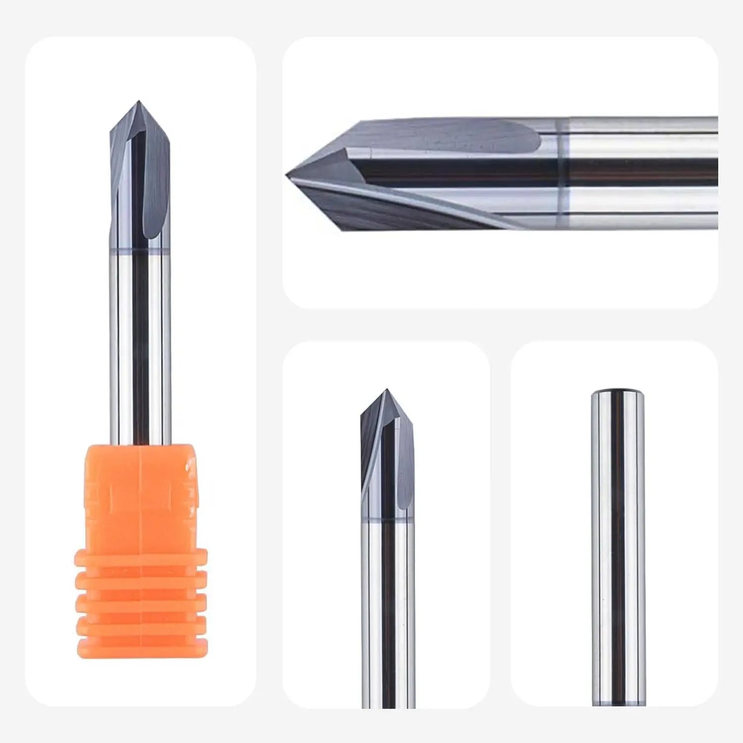 SpeTool UK SC 3 FL 6MM DIA x 90 DEG x 6MM SHANK x 50MM OVL V BIT