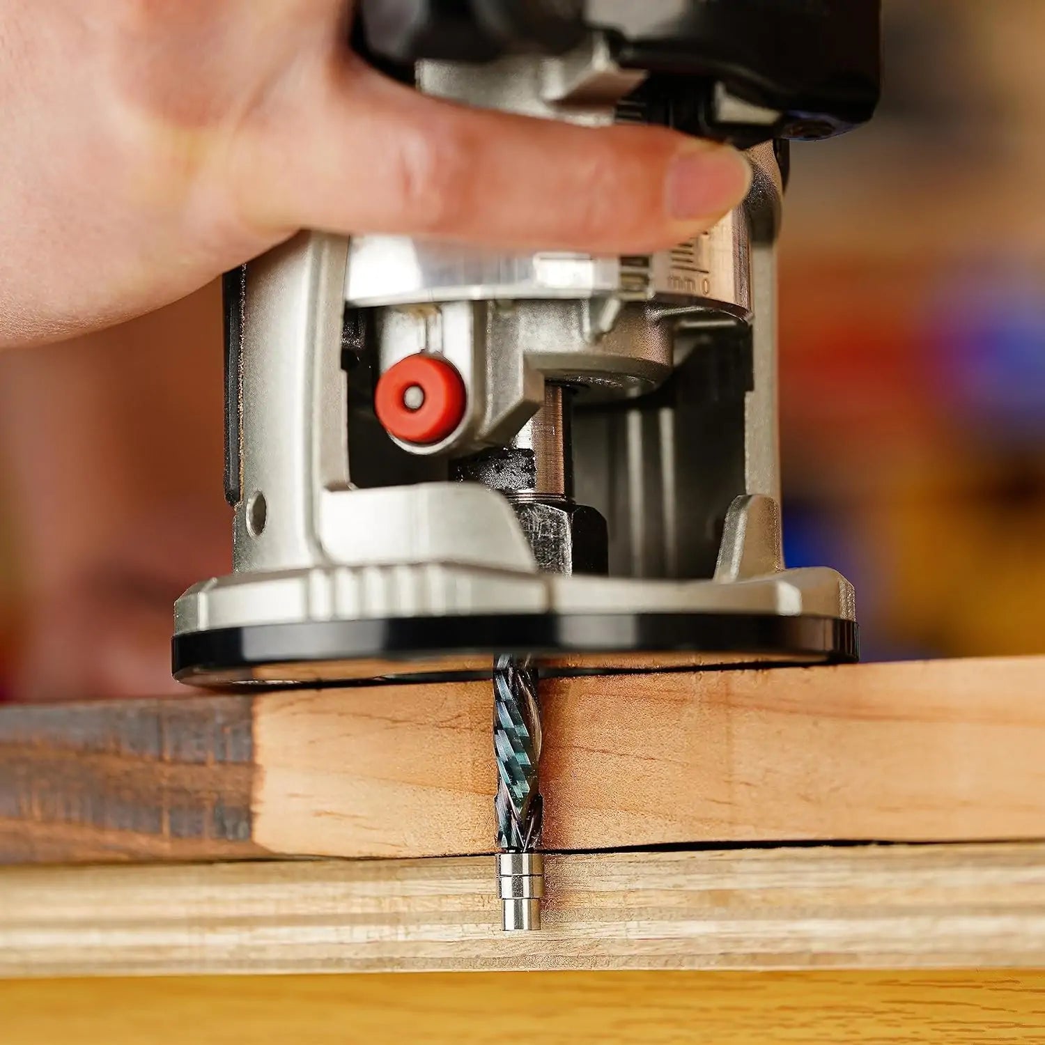 SpeTool EU W07501 SPE-X Coated Solid Carbide Flush Trim Compression Spiral 6mm Dia x 6mm Shank x 28mm Cutting Length x 75mm Long Router Bit