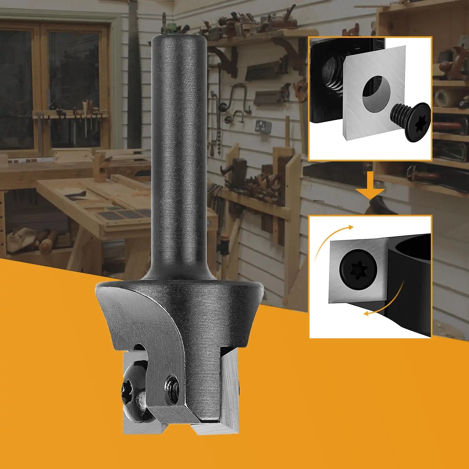 SpeTool EU W05501 2 FLUTES SPOILBOARD 26MM DIA x 8MM SHANK