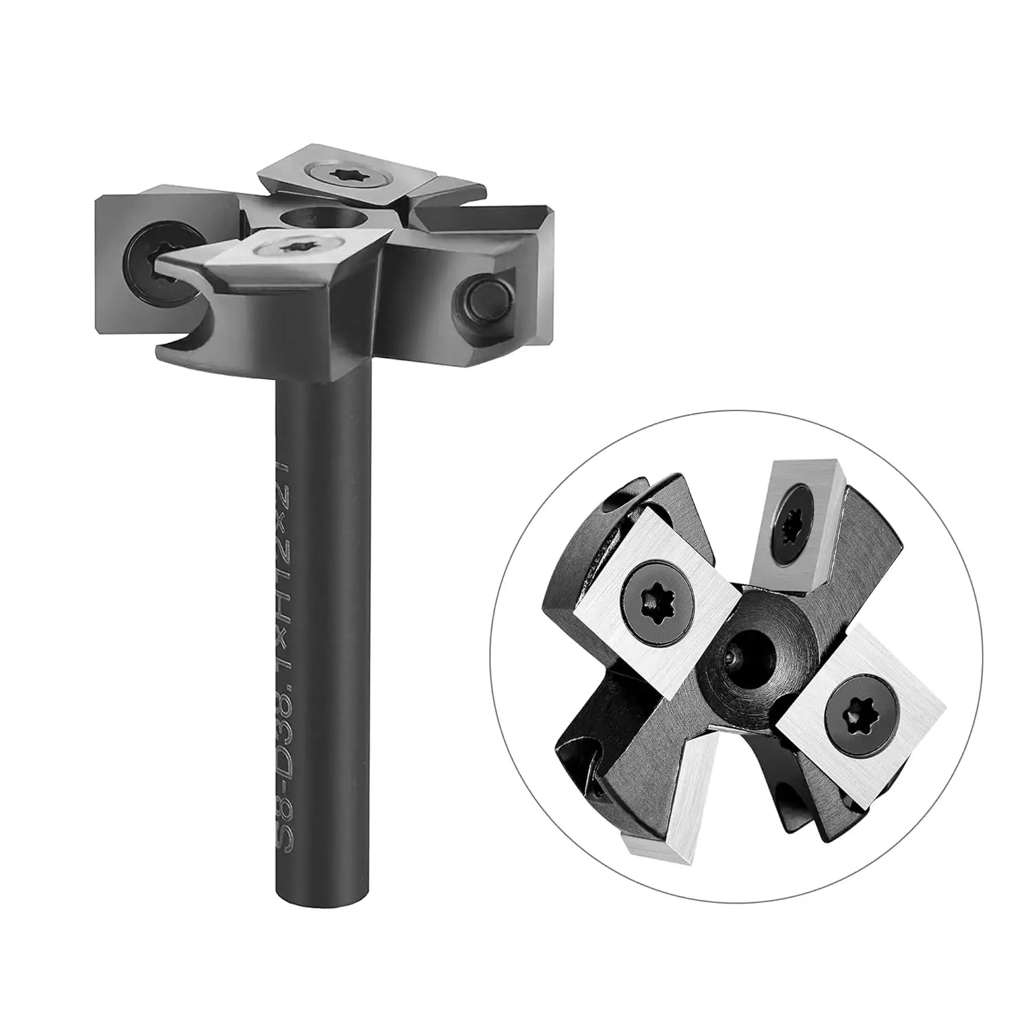 SpeTool EU W05007 2+2 FLUTES SPOILBOARD 38.1MM DIA x 8MM SHANK ROUTER BIT