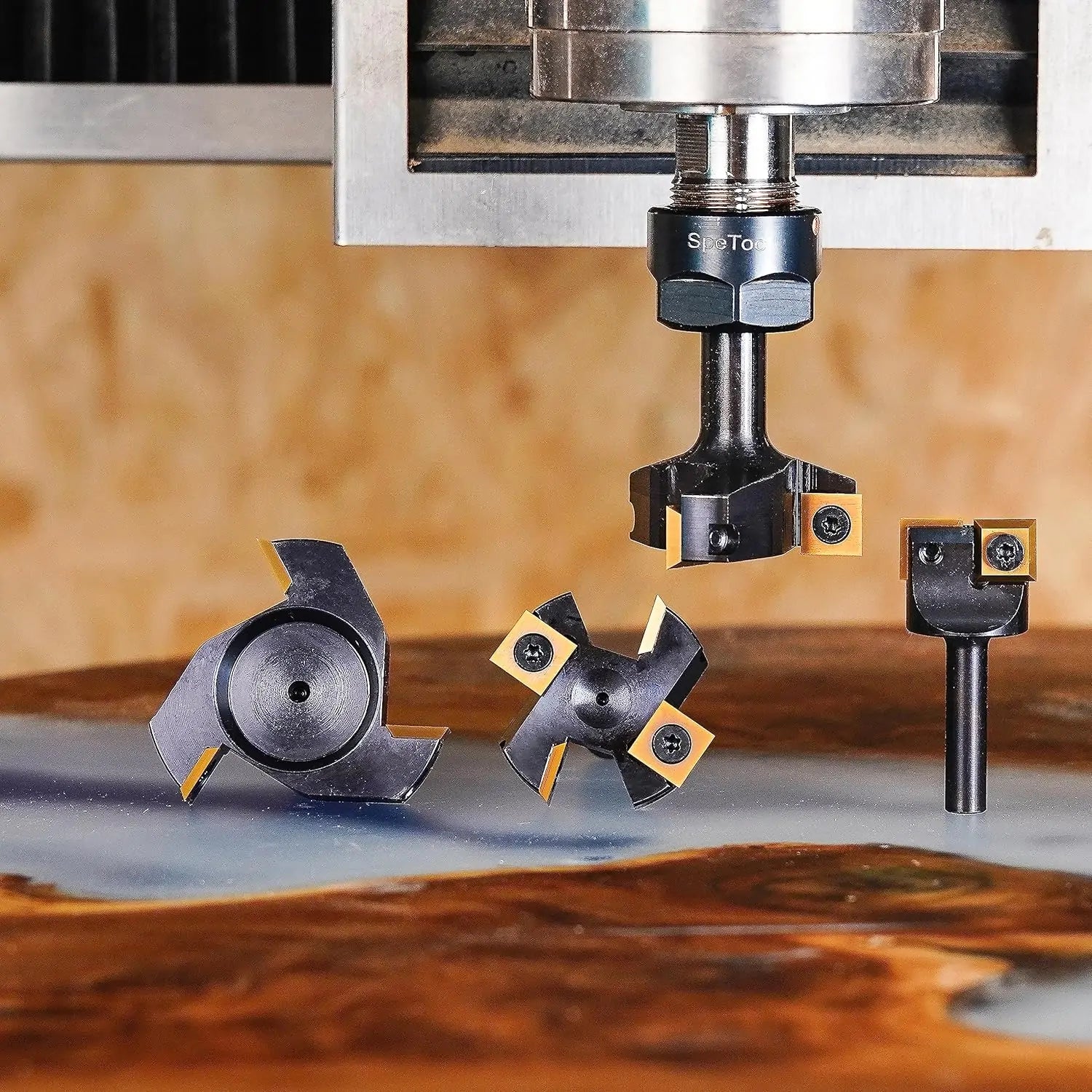 SpeTool EU W05005 3 FLUTES SPOILBOARD 35MM DIA x 8MM SHANK ROUTER BIT