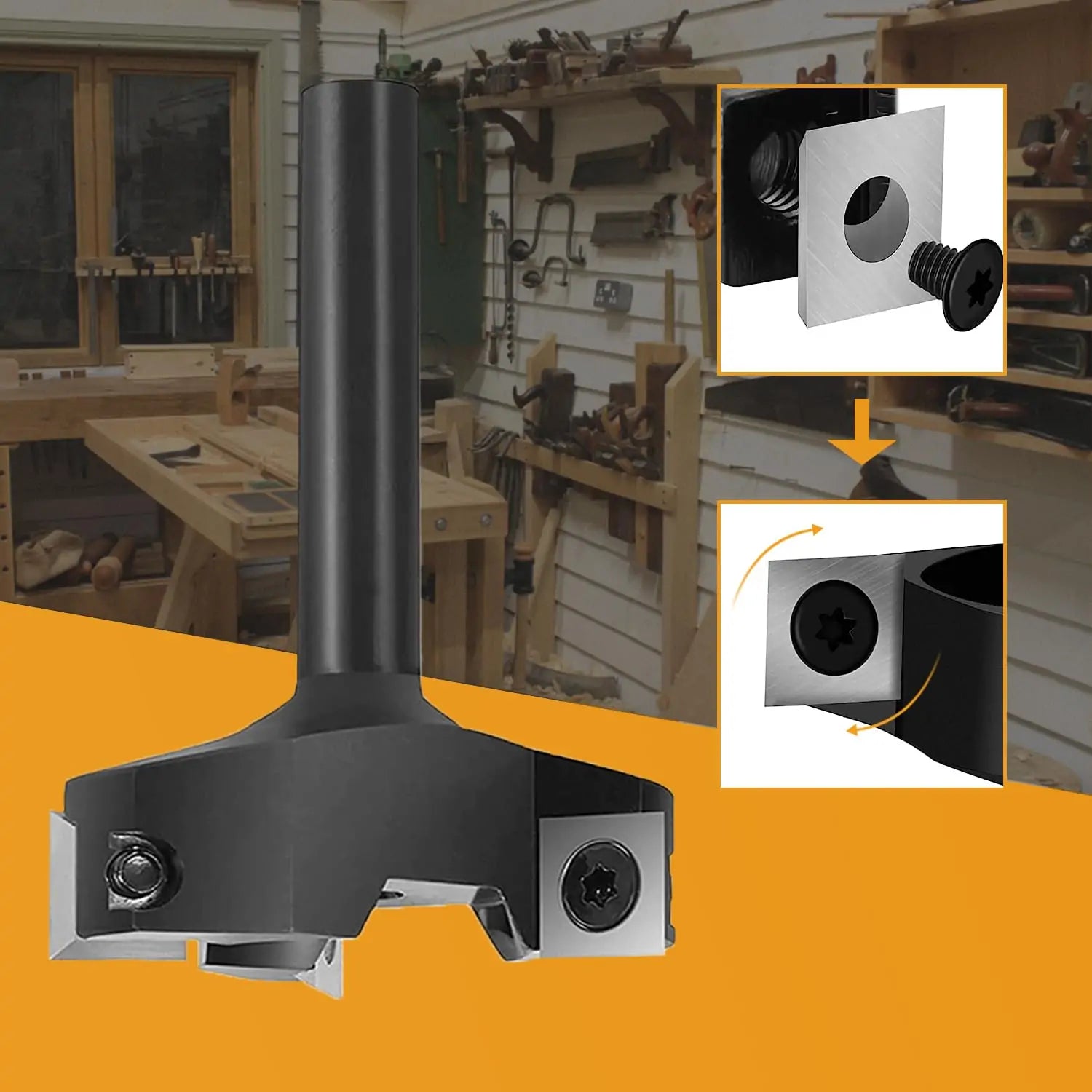 SpeTool EU W05006 3 FLUTES SPOILBOARD 60MM DIA x 12MM SHANK ROUTER BIT