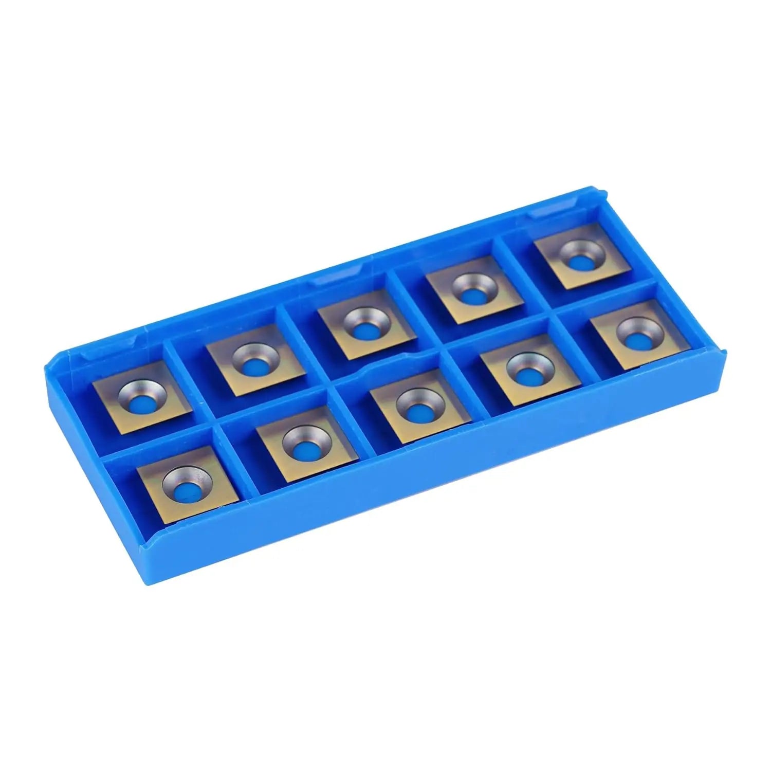SpeTool EU O01009 ATS coated 10pcs 10.5 MM x 10.5 MM x 2.2 MM Carbide Insert Replacement for Insert Router Bit