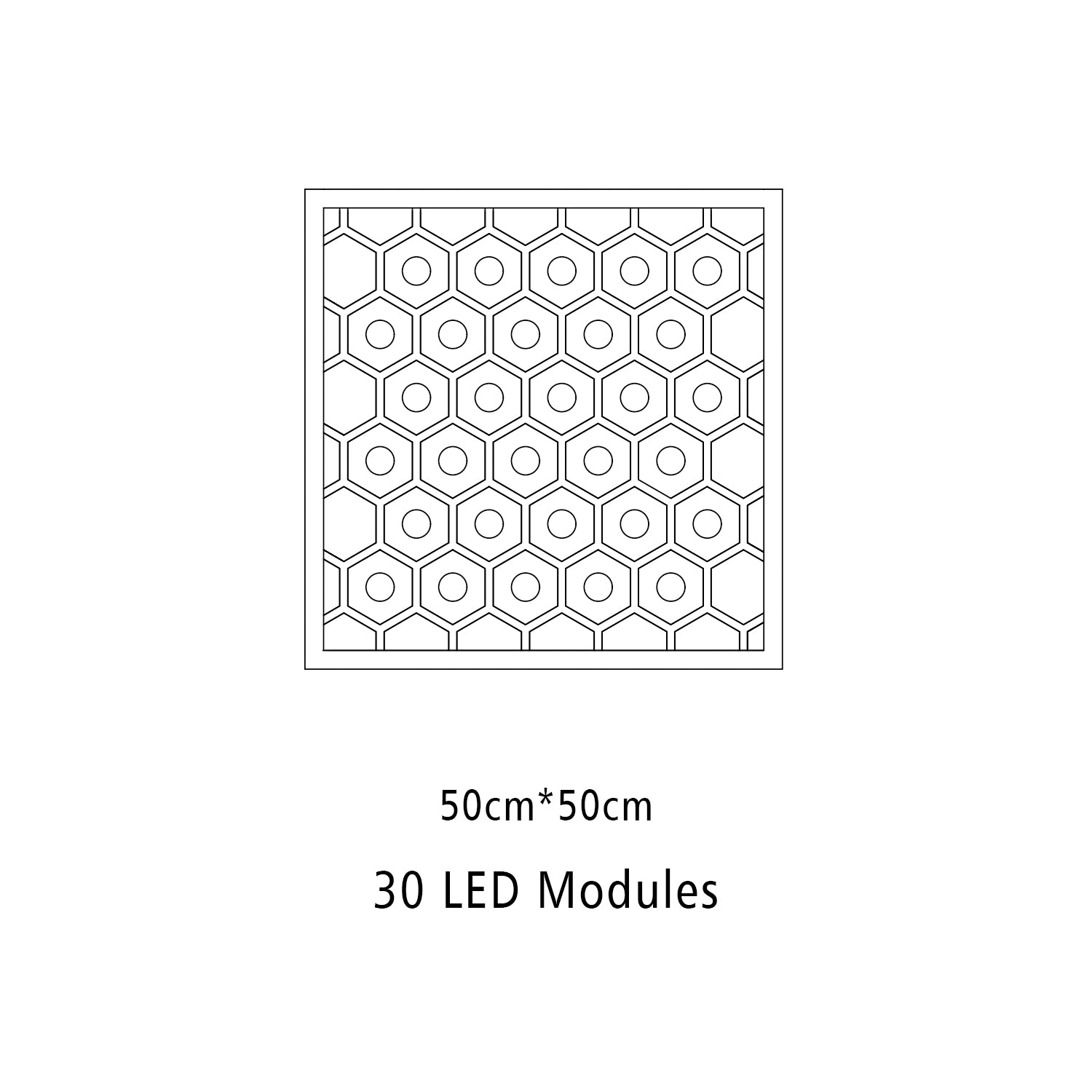 LED Table size