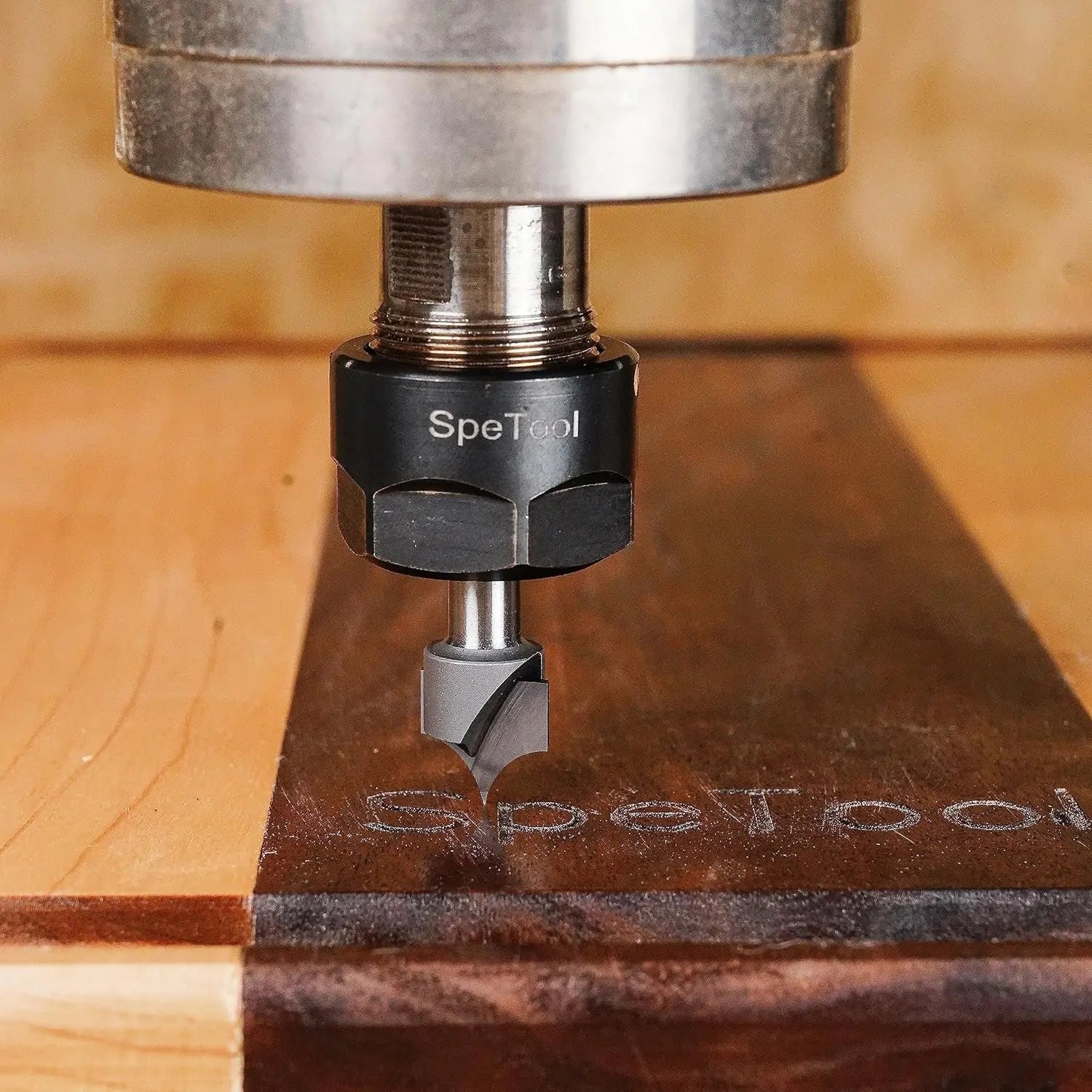SpeTool EU W09501 Carbide Tipped Round Over 8mm Radius x 16mm Cutting Diameter x 8mm Shank x 50mm Overall Length 2 Flute Router Bit