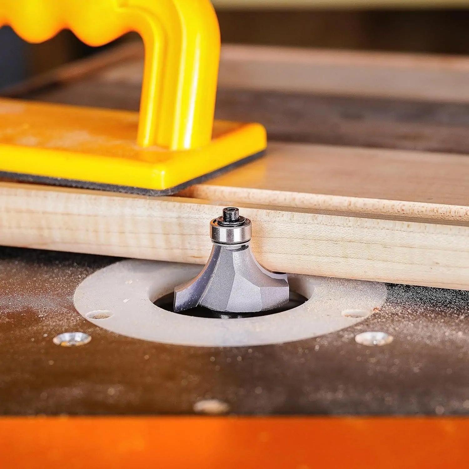 SpeTool EU W07511 Carbide Tipped Corner Rounding 8mm Radius x 8mm SHK x  55mm Overall Length Lower Ball Bearing Router Bit