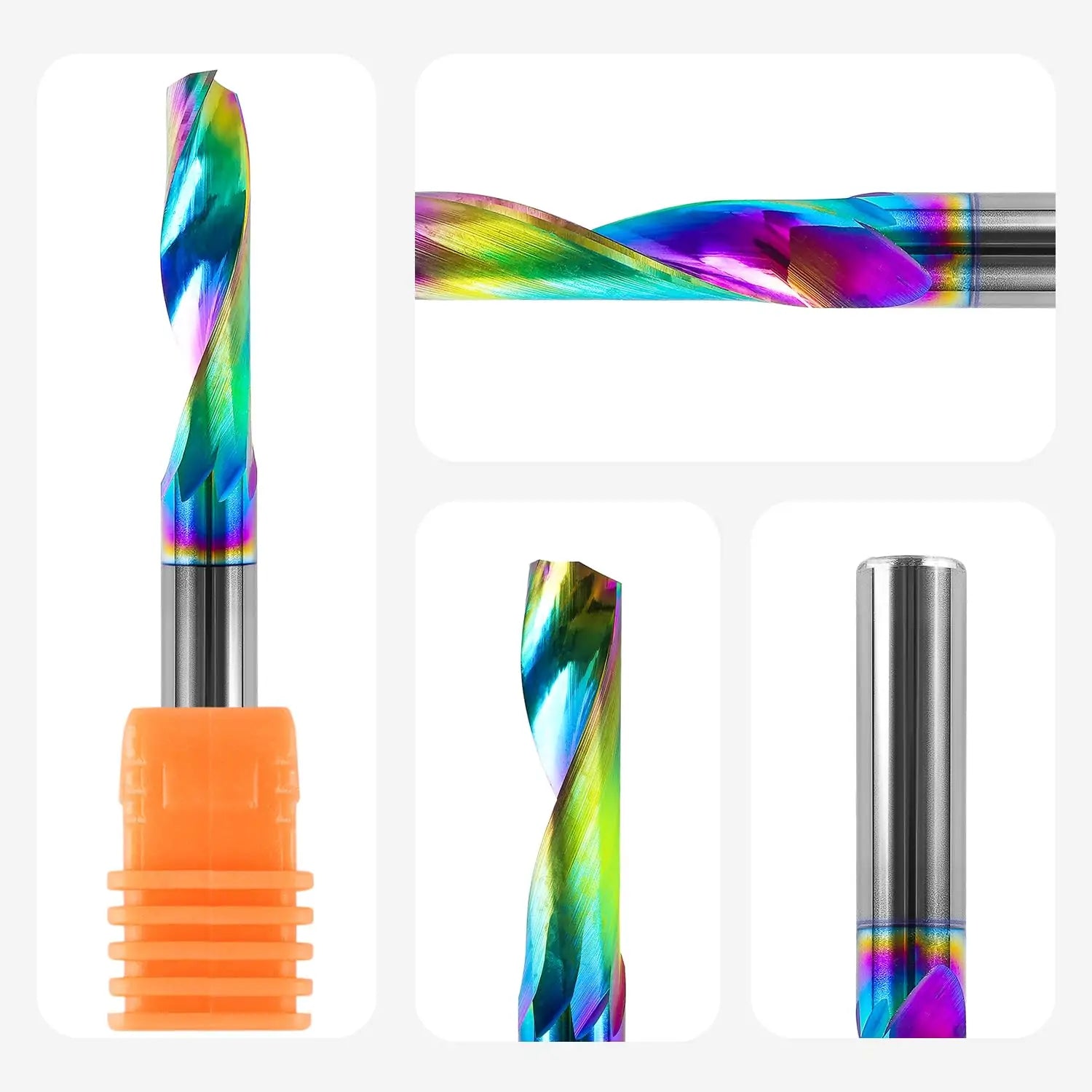 SpeTool EU W03503 DLC COATED O FLUTE 6MM DIA x 22MM CL x 6MM SHANK x 50MM OVL ROUTER BIT FOR ALUMINUM