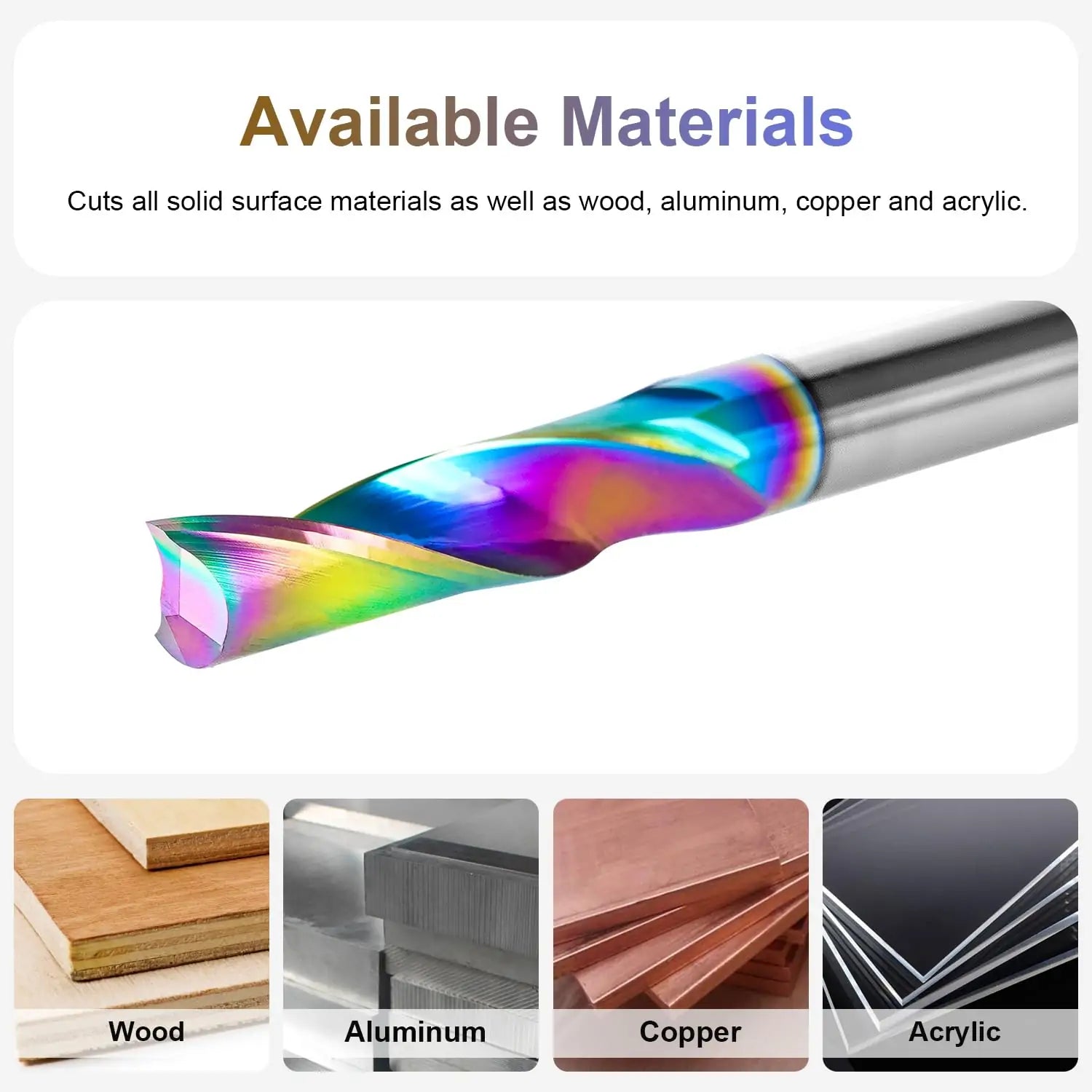 SpeTool EU W03503 DLC COATED O FLUTE 6MM DIA x 22MM CL x 6MM SHANK x 50MM OVL ROUTER BIT FOR ALUMINUM