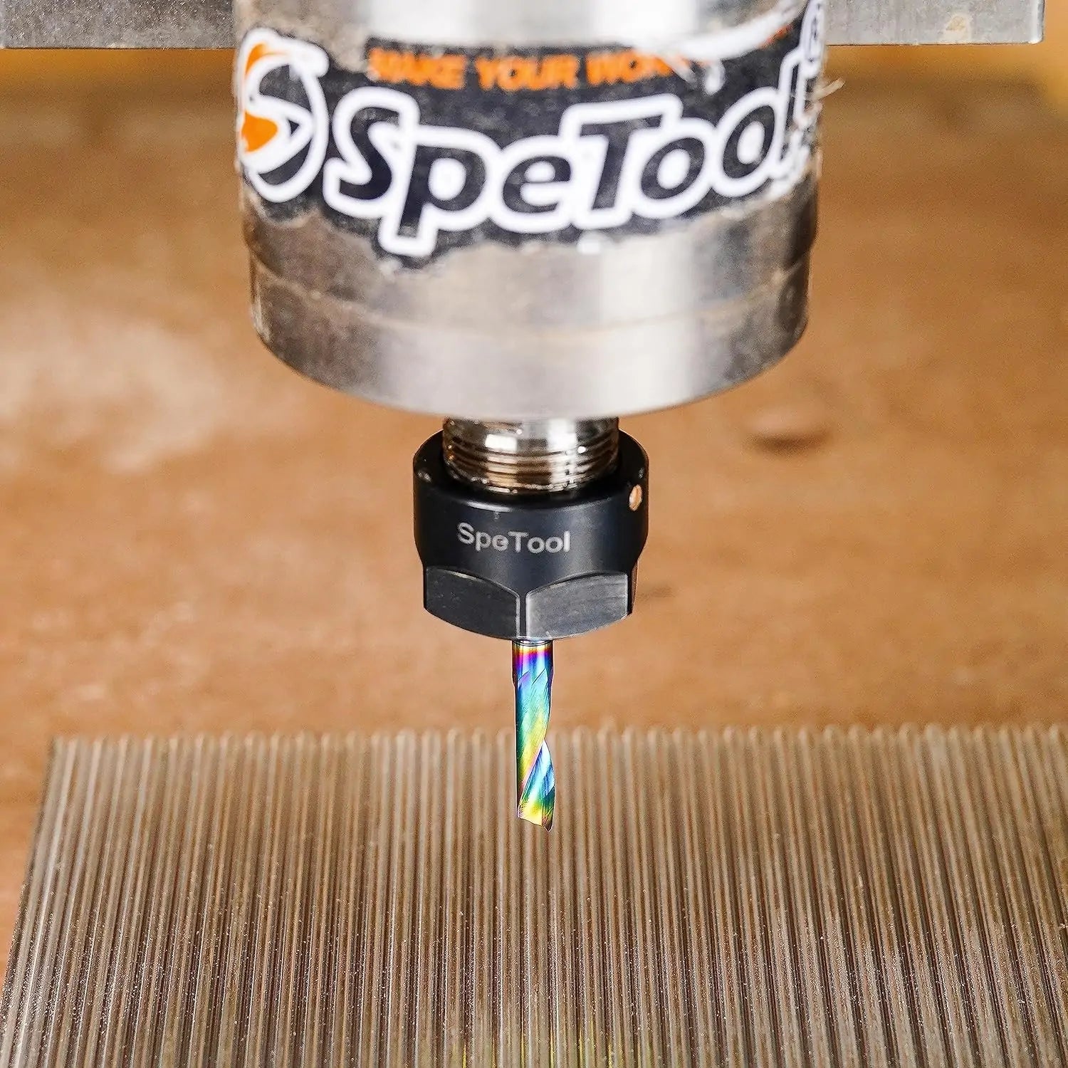 SpeTool EU W03503 DLC COATED O FLUTE 6MM DIA x 22MM CL x 6MM SHANK x 50MM OVL ROUTER BIT FOR ALUMINUM