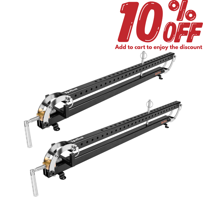 SpeTool S05002 24 Inch Panel Clamp 2-Pack, 4-Way Pressure Steel Parallel Clamps for Woodworking, Cabinets, Tabletops, and Cutting Boards