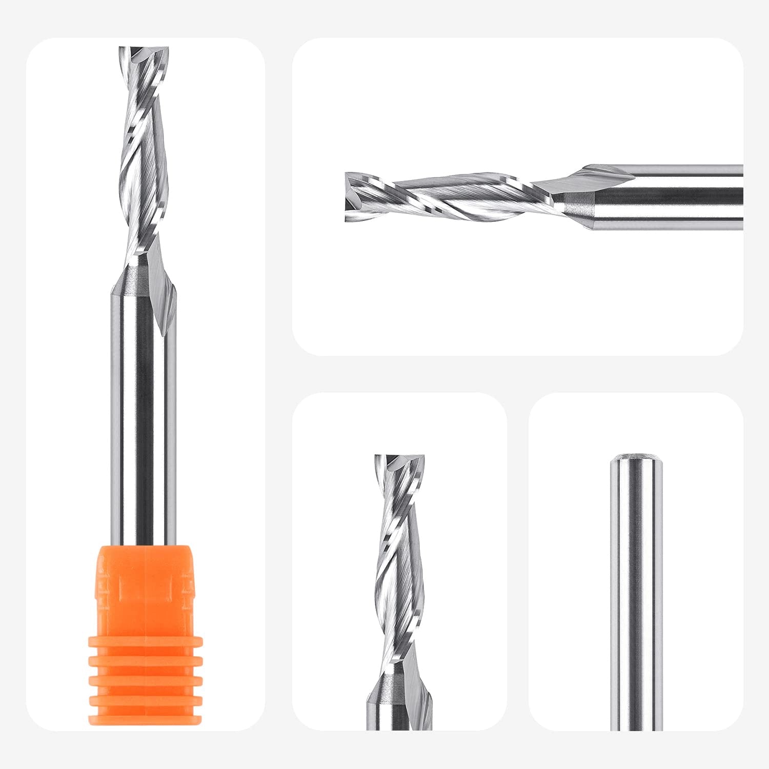 SpeTool EU W04506 UP CUT 2 FL 6MM DIA x 24MM CL x 8MM SHANK x 75MM OVL ROUTER BIT