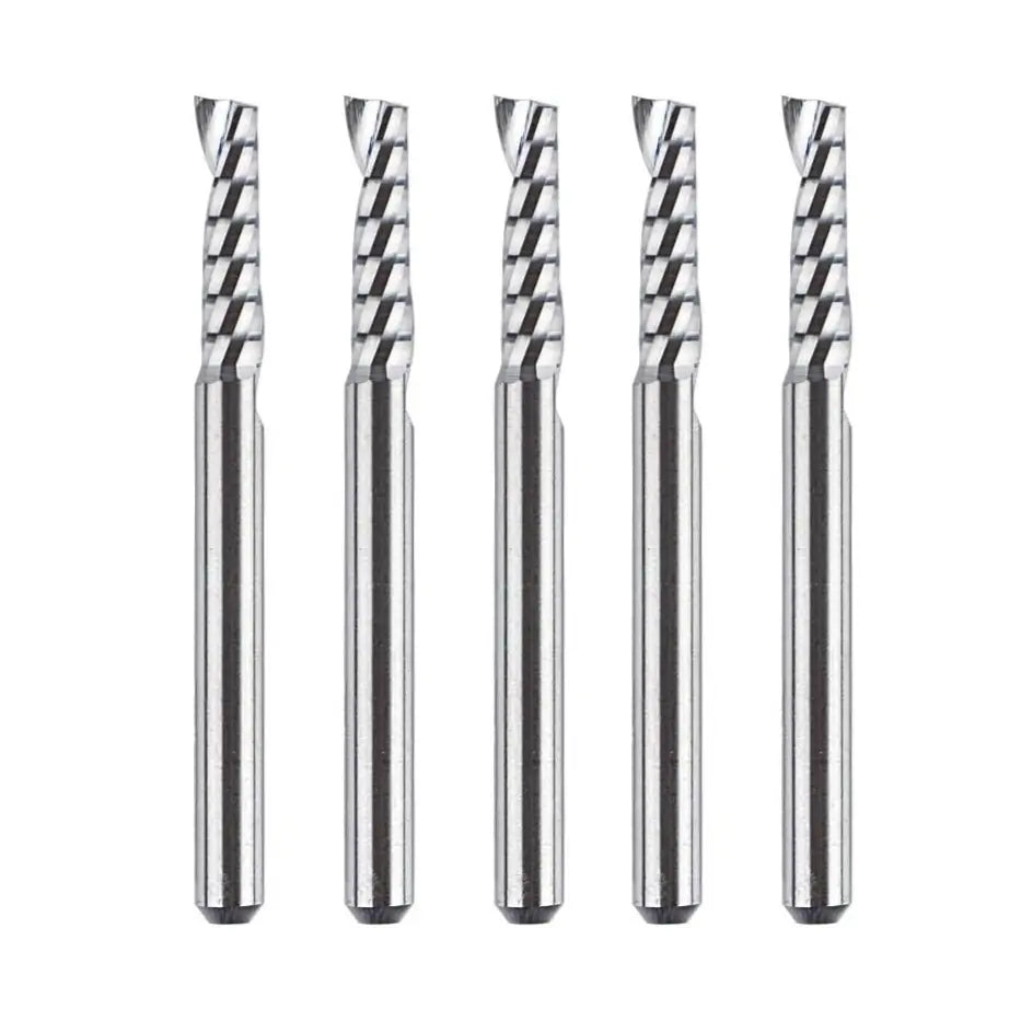 SpeTool EU W03502 O FLUTE 3.175MM DIA x 12MM CL x 3.175MM SHANK x 38.1MM OVL ROUTER BIT