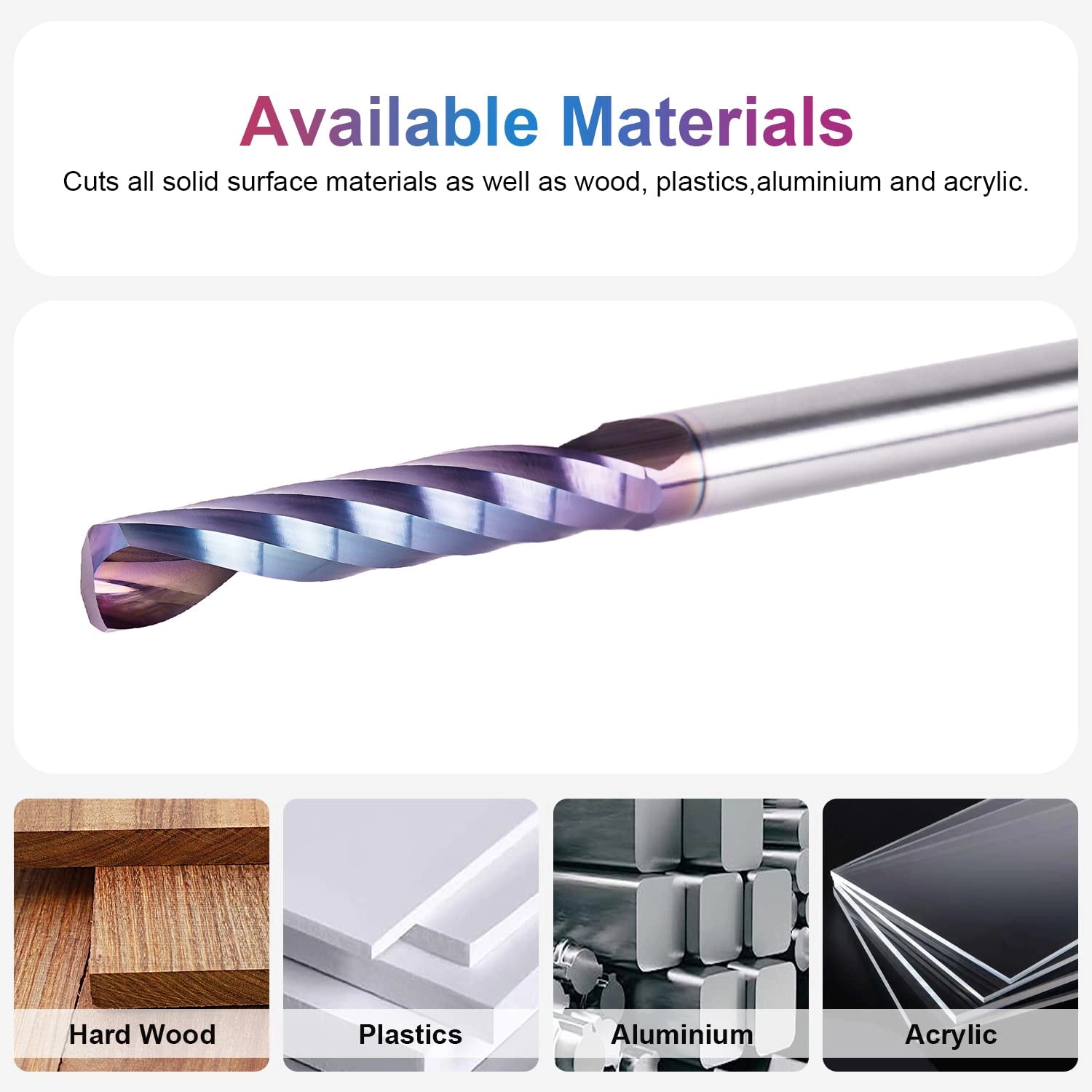 SpeTool EU W03505 SPE-X COATED O FLUTE 6MM DIA x 32MM CL x 6MM SHANK x 75MM OVL ROUTER BIT