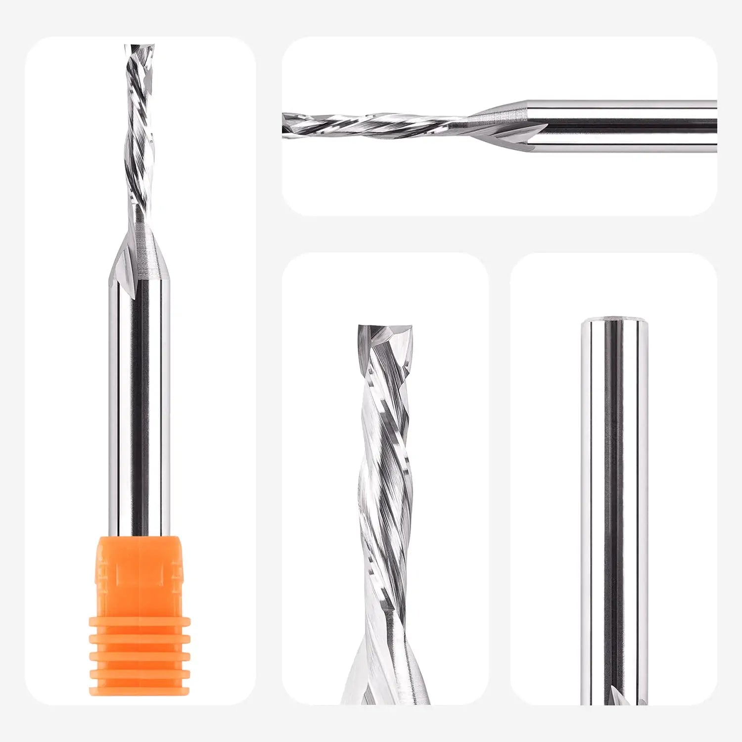 SpeTool EU W02501 COMPRESSION 2 FL 4MM DIA x 20MM CL x 8MM SHANK x 75MM OVL ROUTER BIT