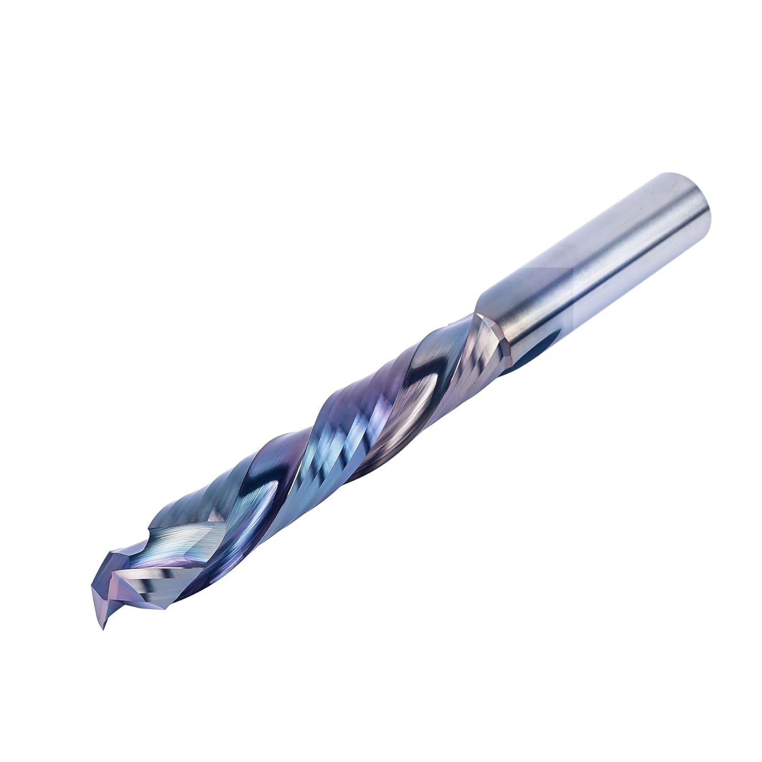 SpeTool CA W02012 SPE-X Extra Tool Life Coated Compression Spiral 1/2" Dia x 1/2" Shank x 3" Cutting Length x 5" Extra Long 2 Flute Router Bit